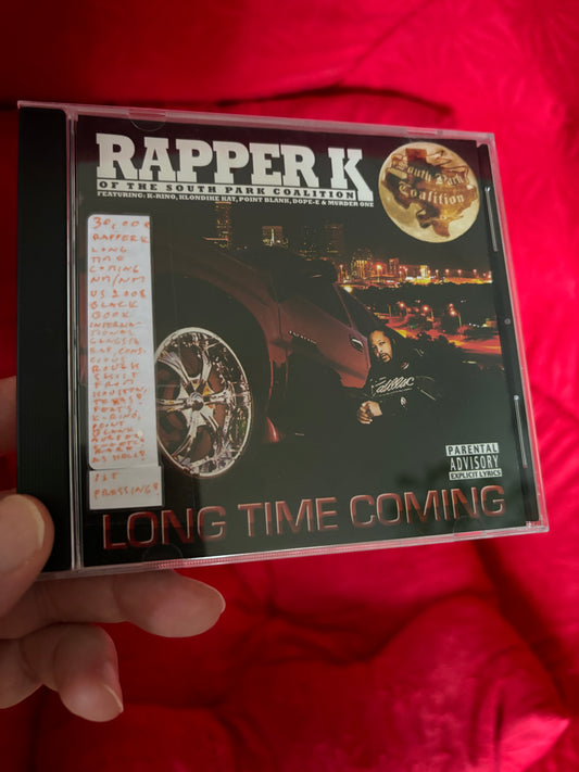 Rapper K: Long Time Coming, CD, 1st pressing, Black Book International, US 2008