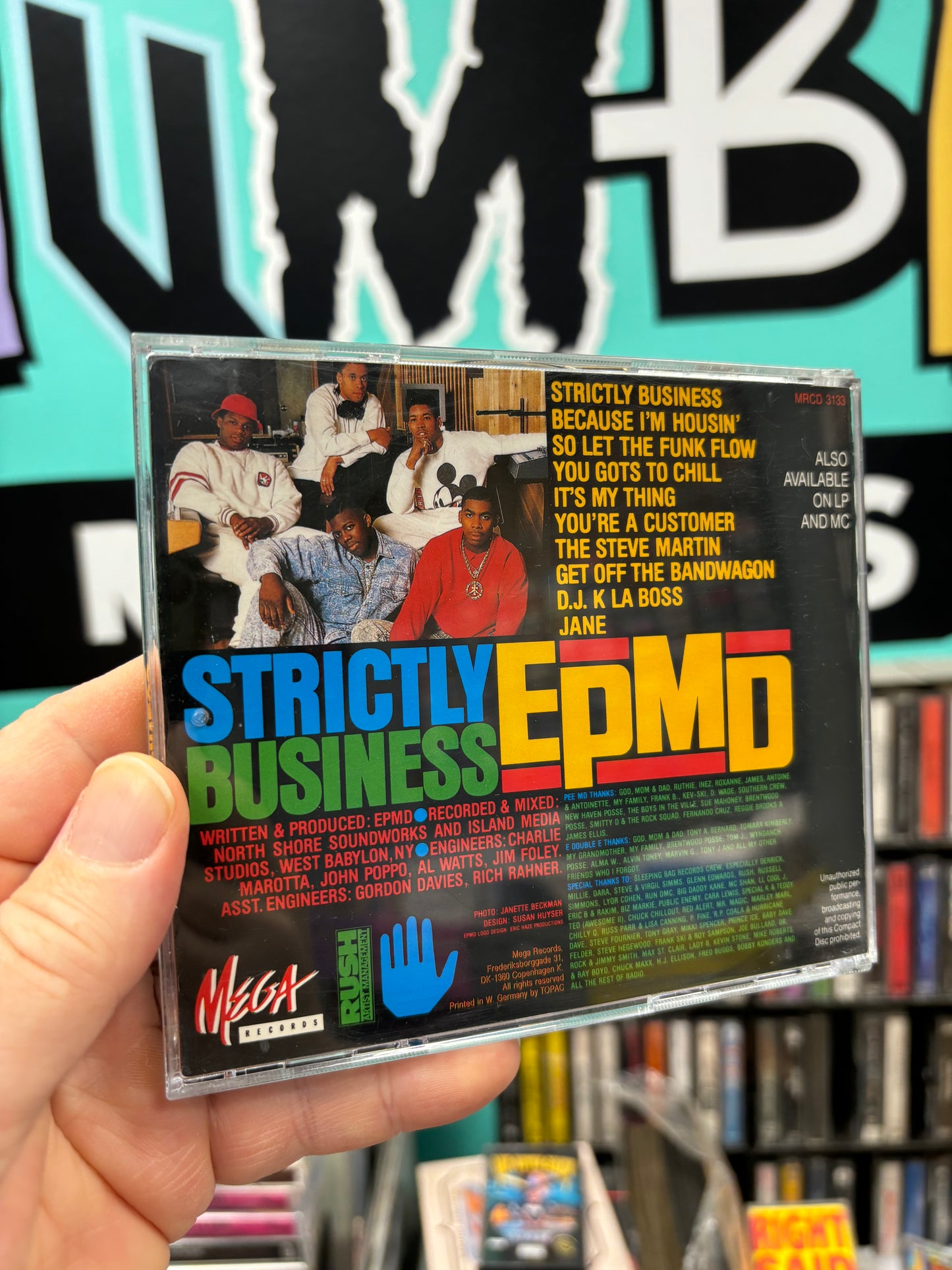 EPMD: Strictly Business, CD, reissue, Mega Records, Denmark 1989