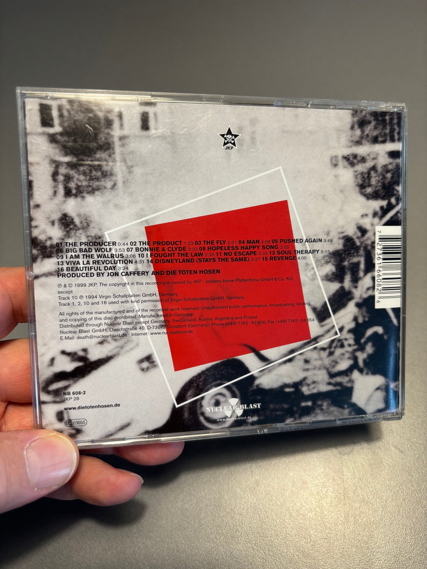 Die Toten Hosen: Crash-Landing, CD, 1st pressing, Nuclear Blast, Jochens Kleine Plattenfirma, Germany 1999