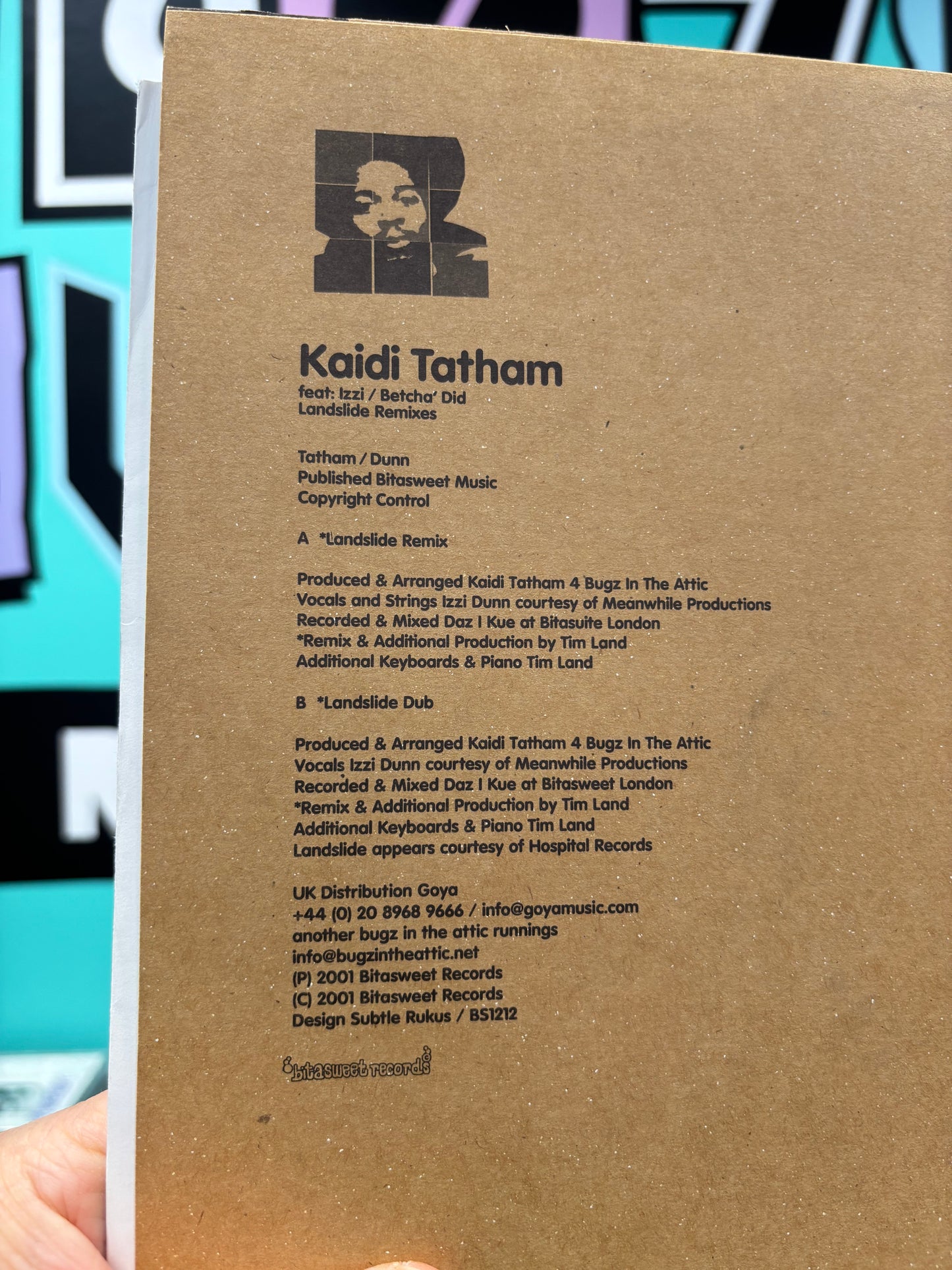 Kaidi Tatham: Betcha’ Did (Landslide Remixes), 12inch, Only official pressing, Bitasweet, UK 2001