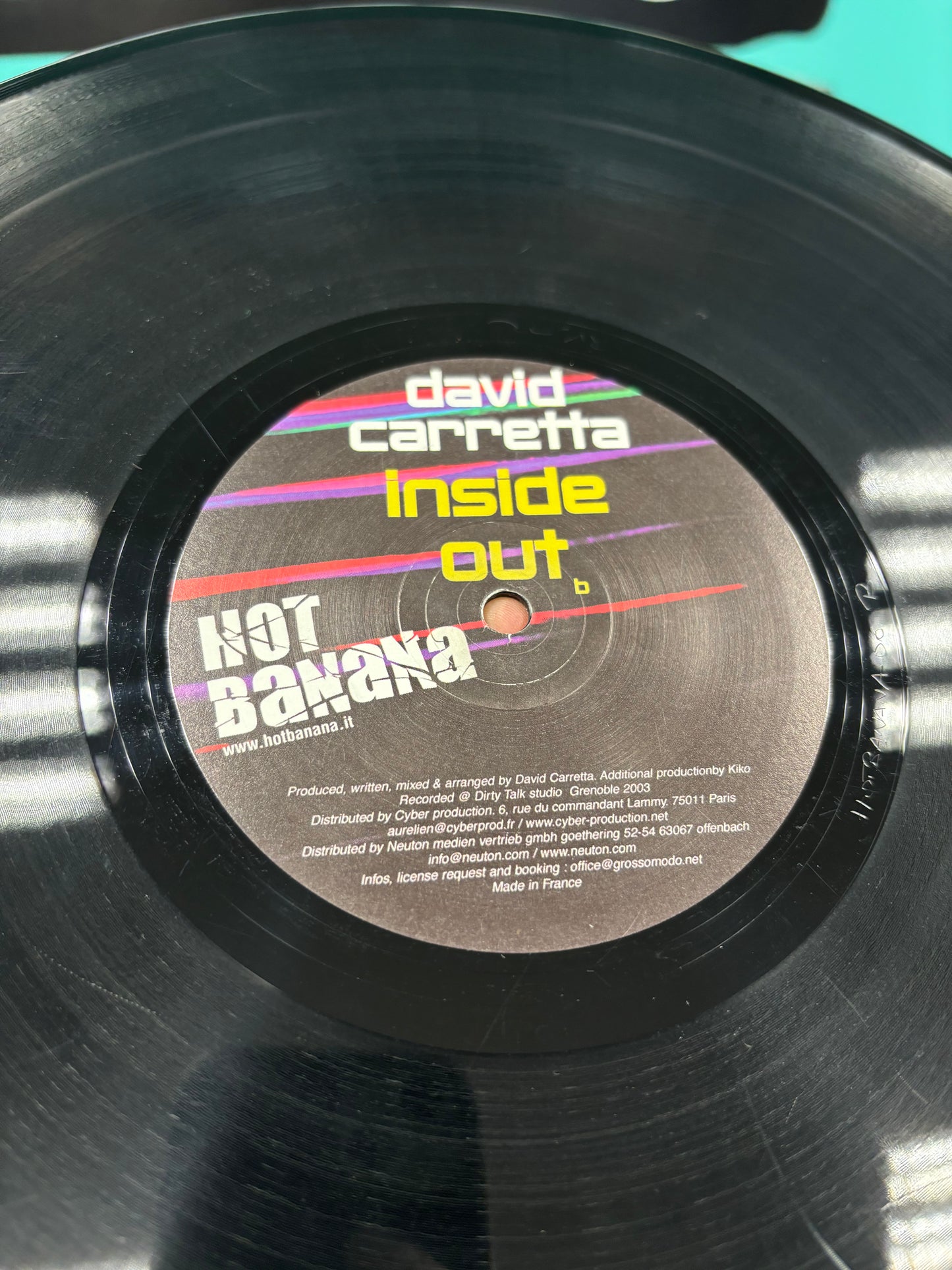 David Carretta: Inside Out, 12inch, Only official pressing, Hot Banana, France 2004