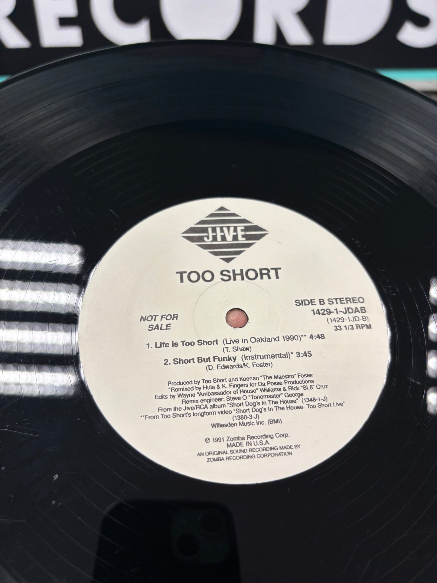 Too $hort: Short But Funky, 12inch, Promo, Jive, US 1991