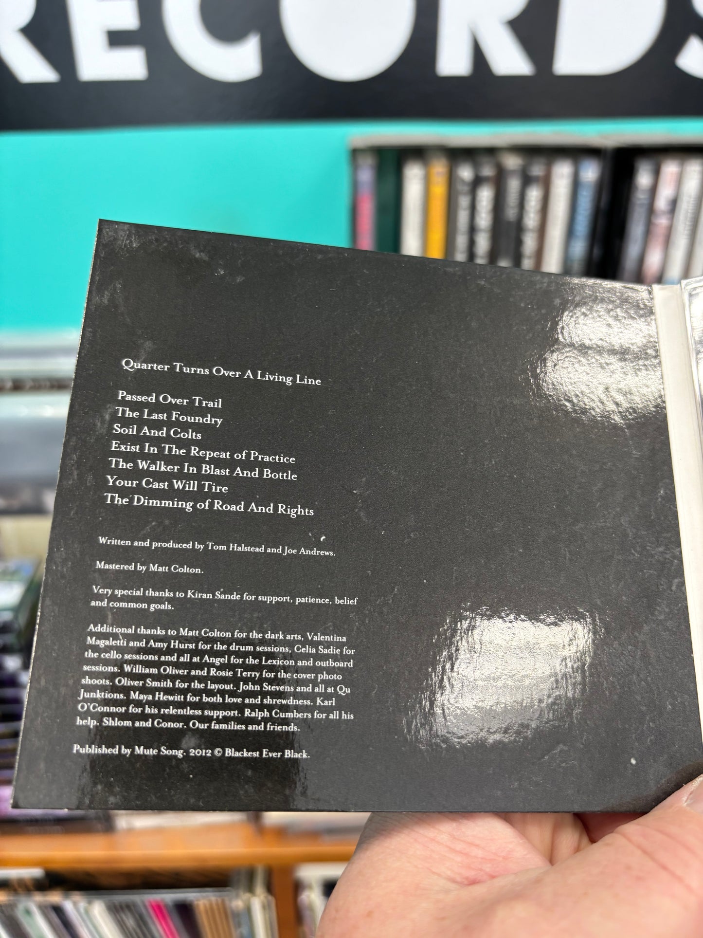 Raime: Quarter Turns Over A Living Line, CD, Digipak, 1st pressing, Only CD pressing, Blackest Ever Black, UK 2012