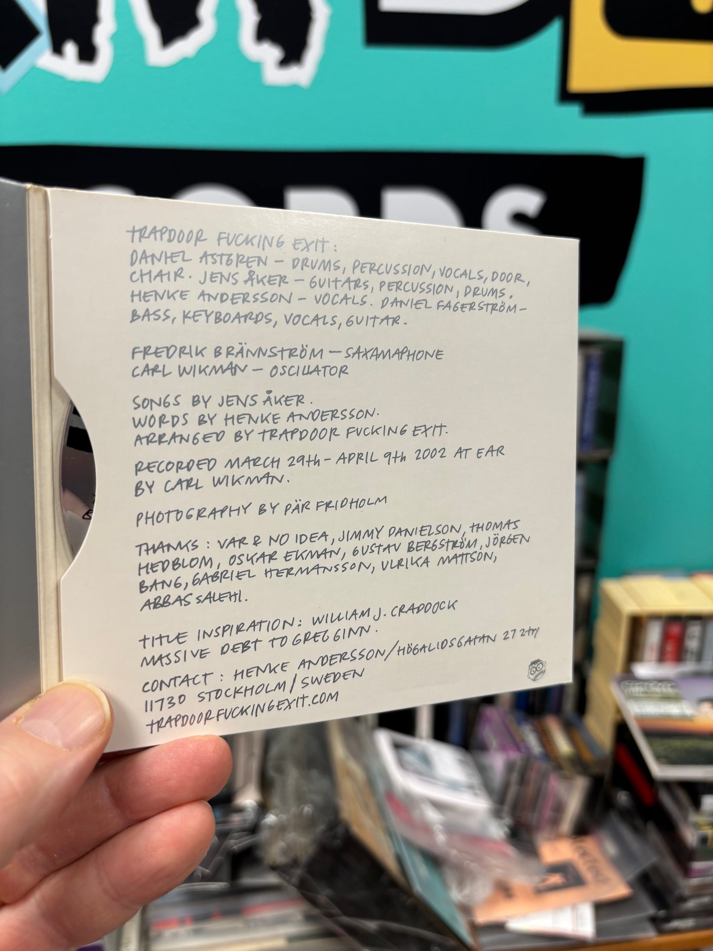 Trapdoor Fucking Exit: Be Not Content, CD, Only CD pressing, No Idea Records, US 2004