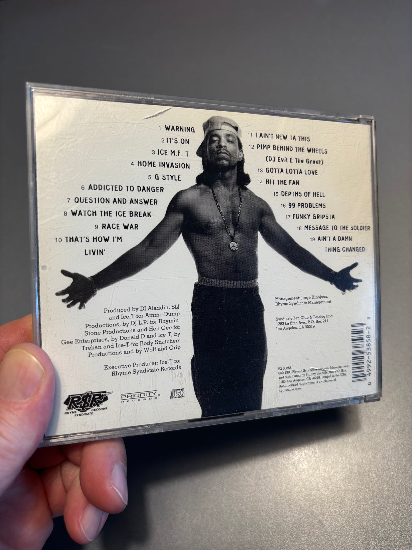 Ice-T: Home Invasion, CD, OG pressing, Rhyme $yndicate Records, Priority Records, US 1993