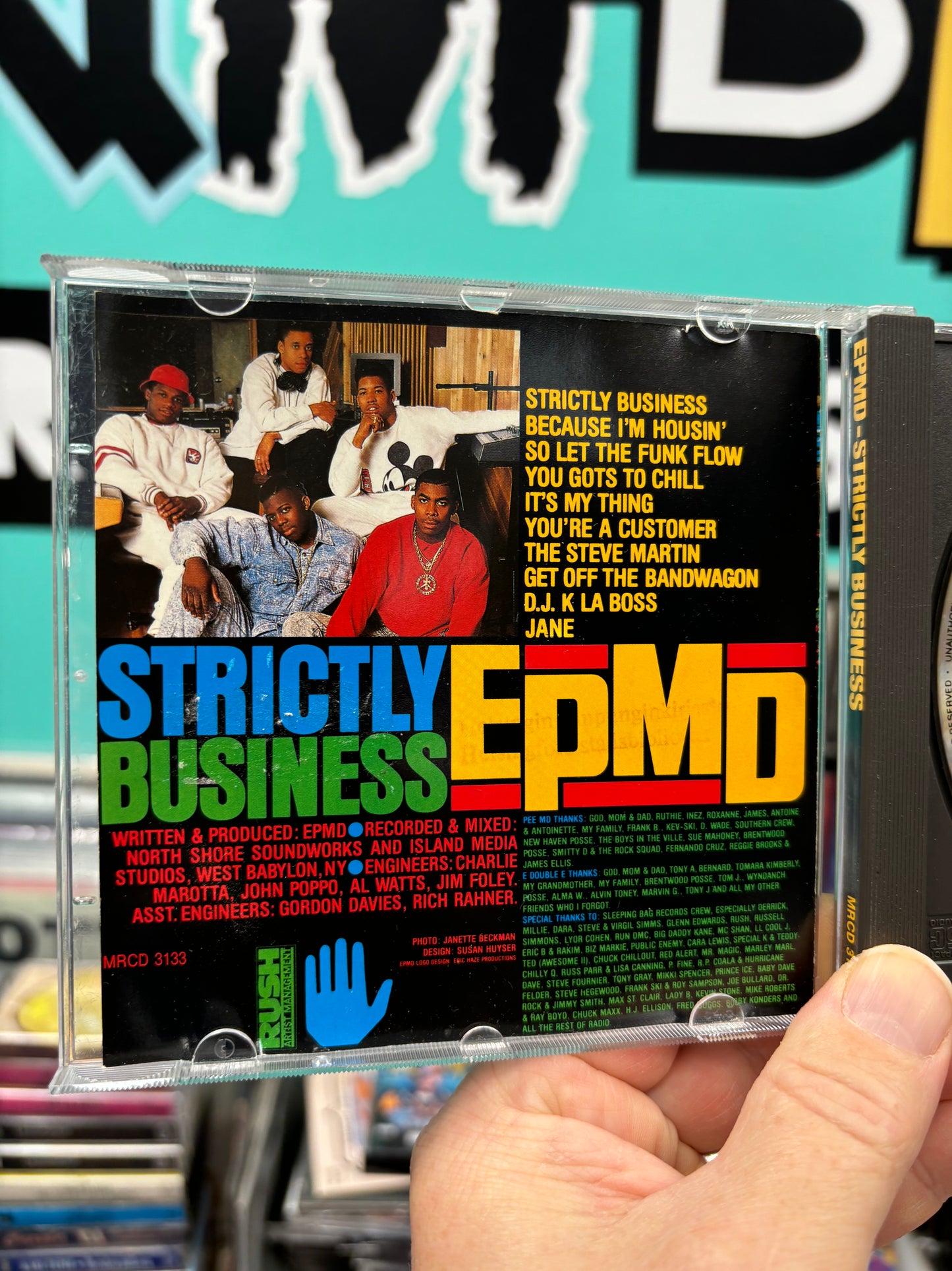 EPMD: Strictly Business, CD, reissue, Mega Records, Denmark 1989