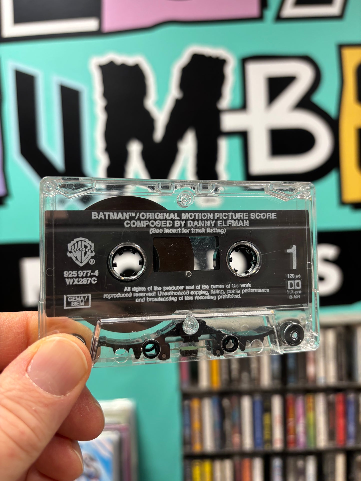 Batman (Original Motion Picture Score), cassette, Warner Bros. Records, UK & Europe 1989