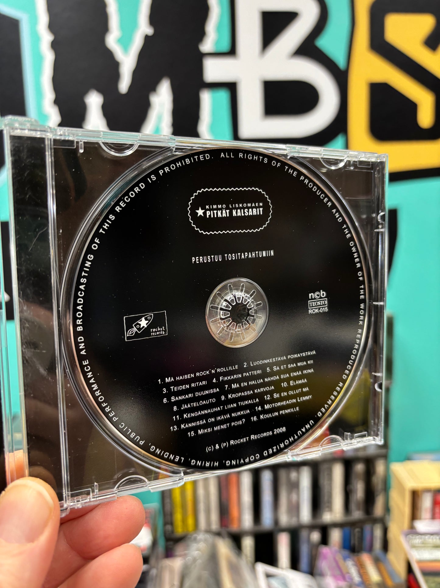 Kimmo Liskomäen Pitkät Kalsarit: Perustuu Tositapahtumiin, CD, Only pressing, Rocket Records, Finland 2008