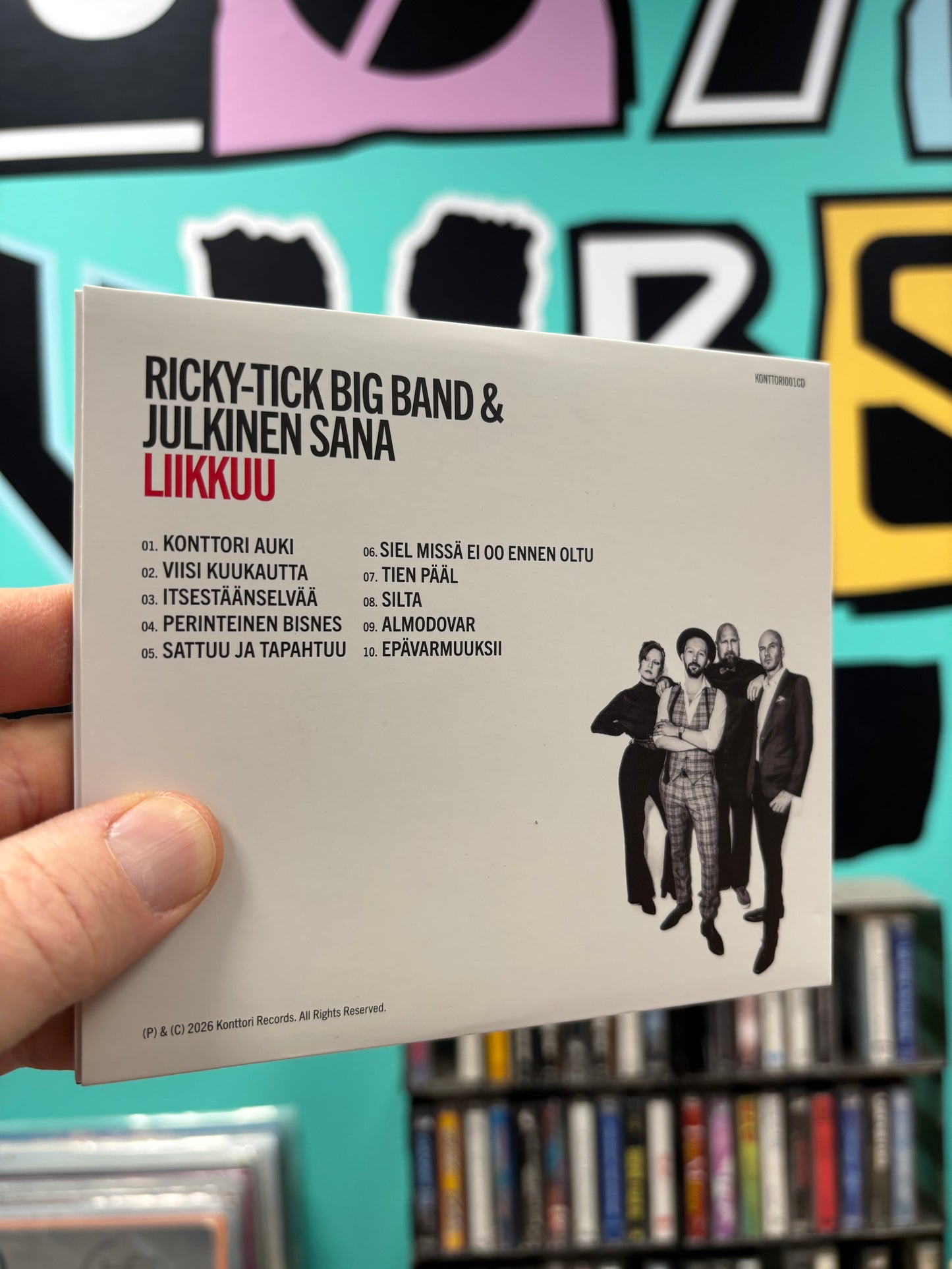 Ricky-Tick Big Band & Julkinen Sana: Liikkuu, CD, Konttori Records, Finland 2026