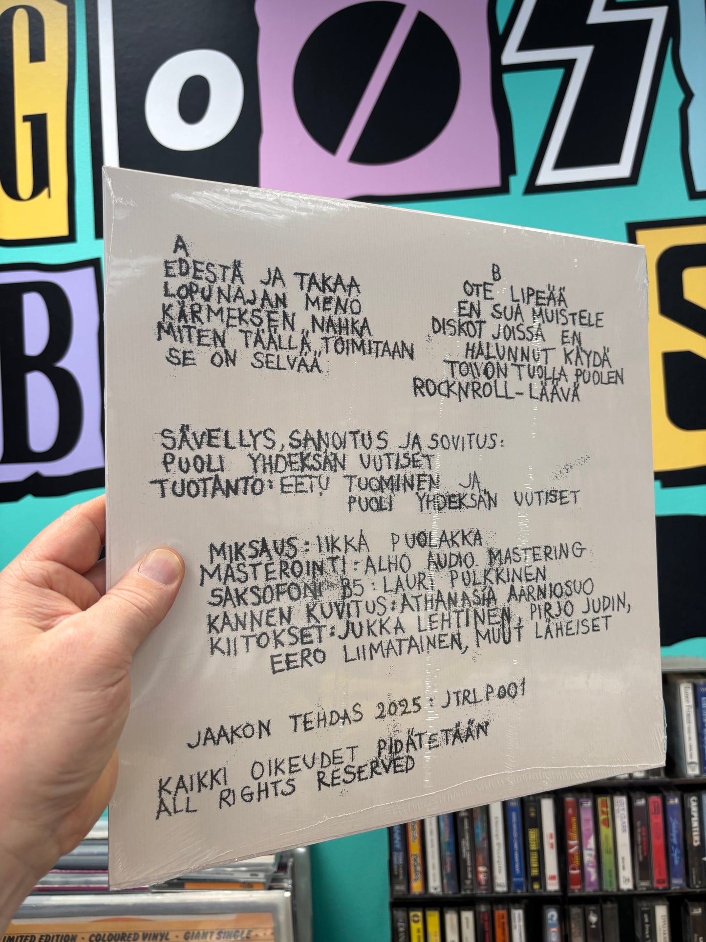 Puoli yhdeksän uutiset: Toivon tuolla puolen, LP, Musta, Omakustanne, Self-Released, Kallio, Helsinki, Finland 2025