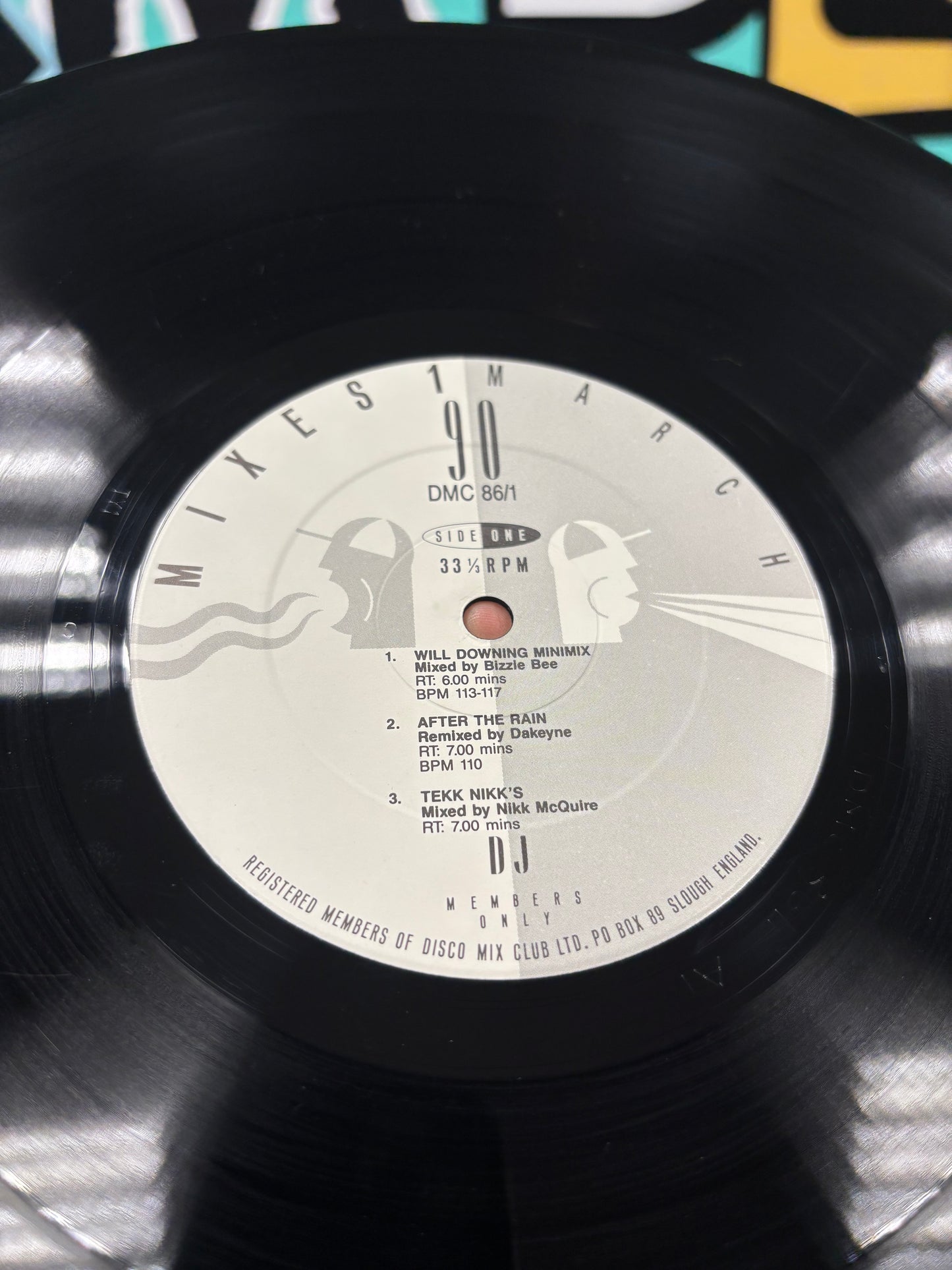 DMC - Mixes 1 - March 90, LP, Partially Mixed, DMC, UK 1990