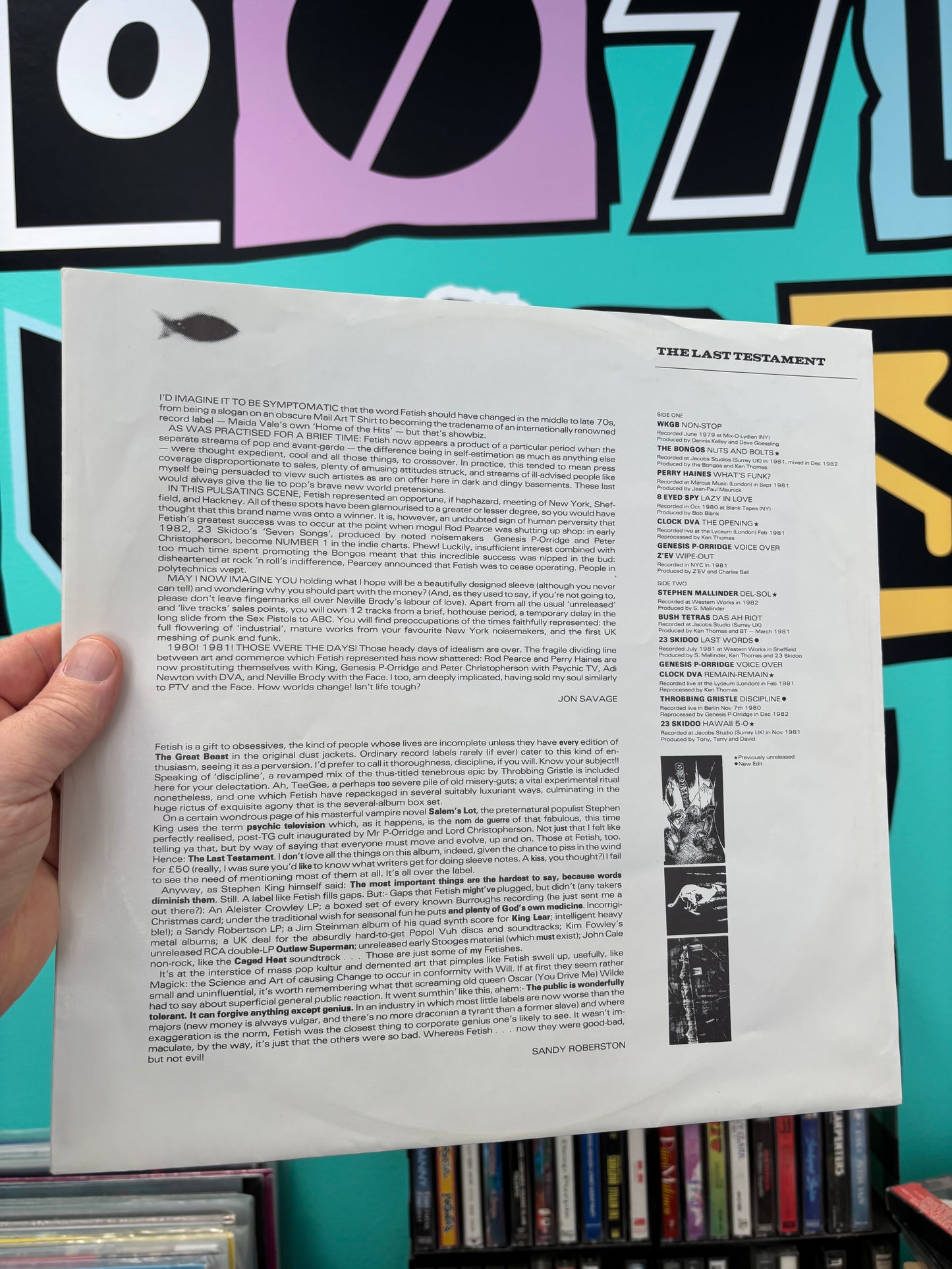 The Last Testament - Fetish Records Compilation, LP, 1st pressing, Fetish Records, UK 1983