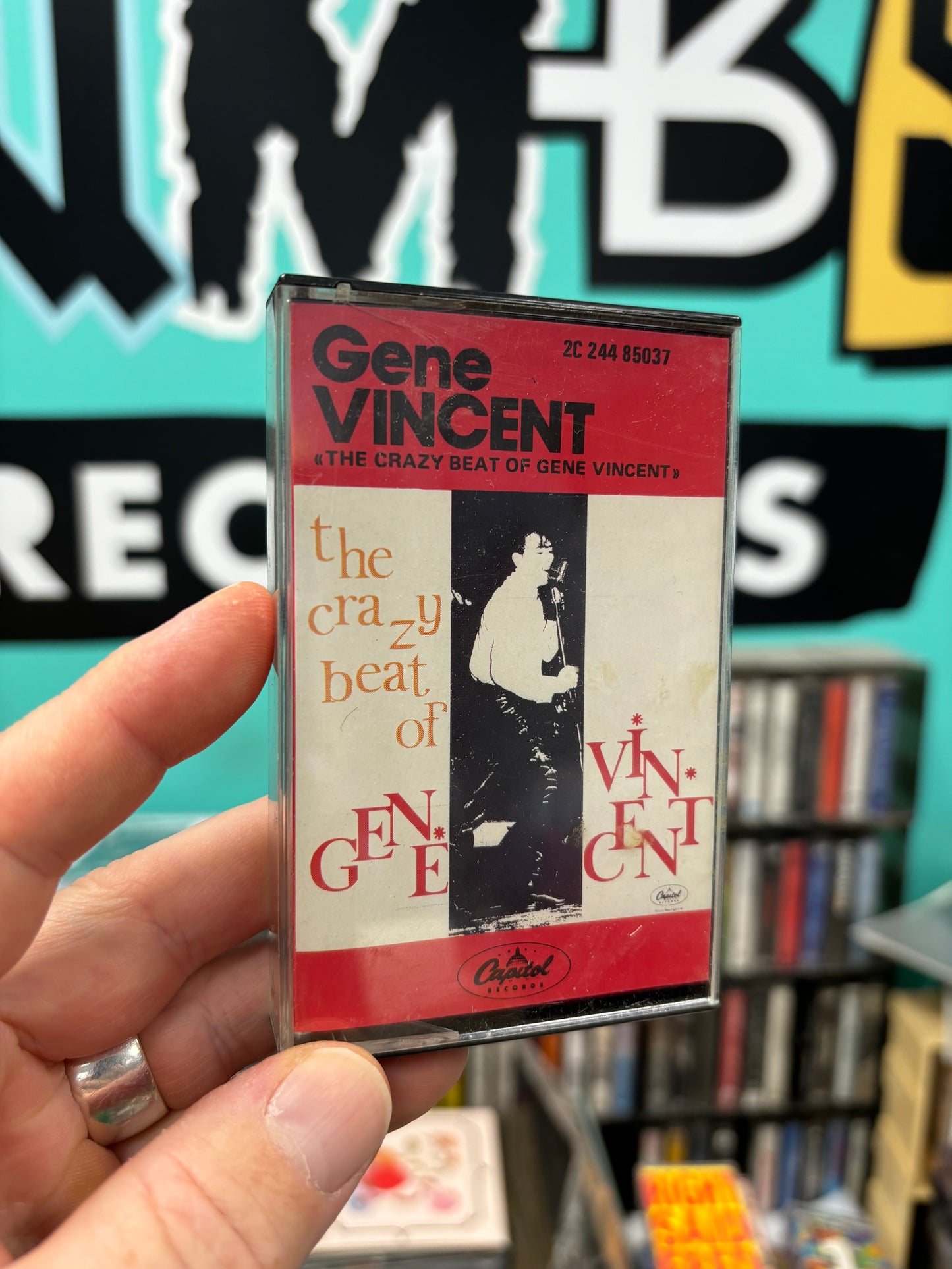 Gene Vincent: The Crazy Beat Of Gene Vincent, reissue, C-cassette, Only Cassette pressing?, Capitol Records, France 1978