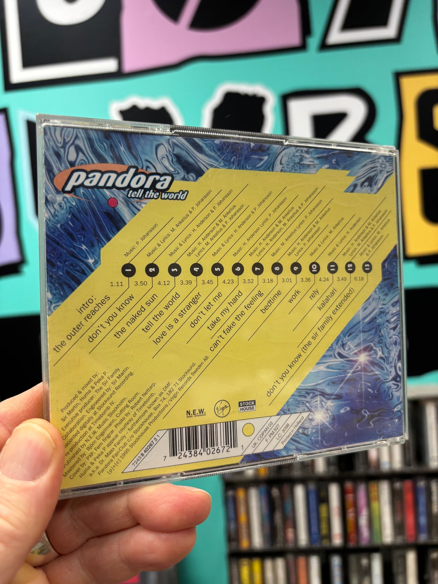 Pandora: Tell The World, 2CD, album & EP, Virgin, Finland 1995