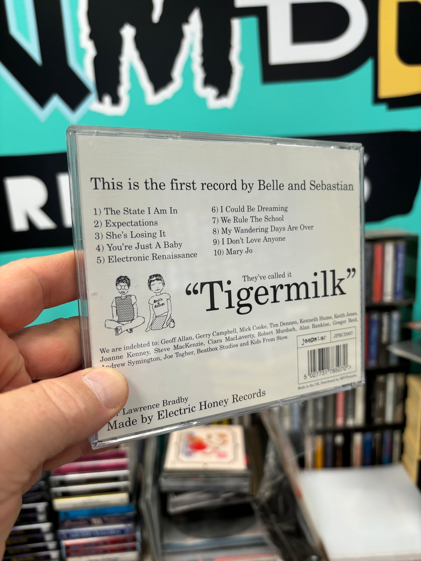 Belle And Sebastian: Tigermilk, CD, Jeepster Recordings, UK 1999