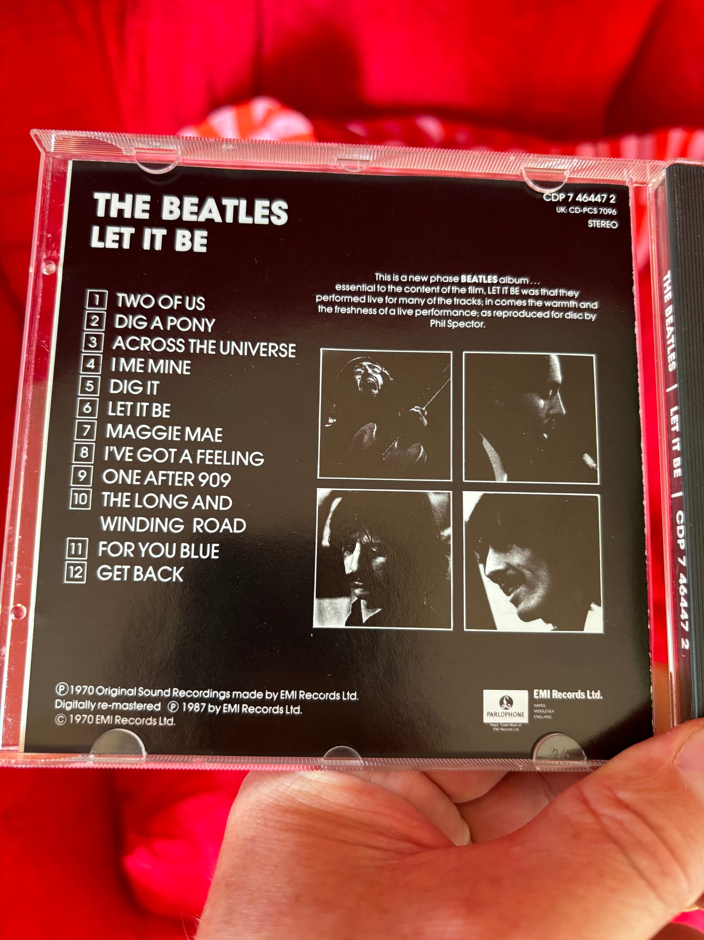 The Beatles: Let It Be, CD, reissue, remastered, Parlophone, Apple Records, Holland 1987