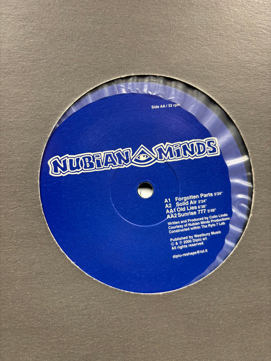 Nubian Minds: Forgotten Parts, EP, 12inch, Only official pressing, Archive, Italy 2000