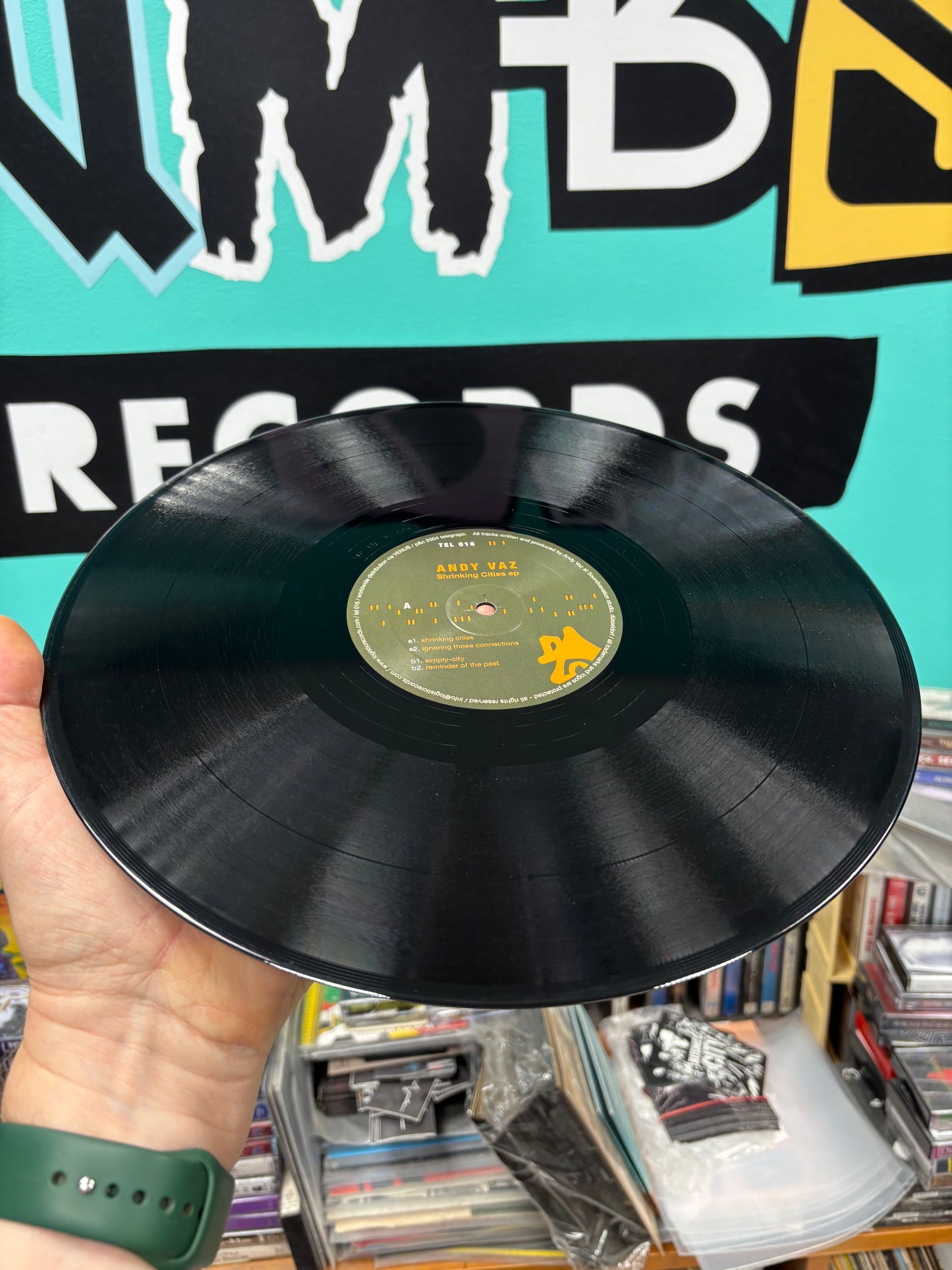 Andy Vaz: Shrinking Cities EP, 12inch, Only official pressing, Telegraph, France 2004
