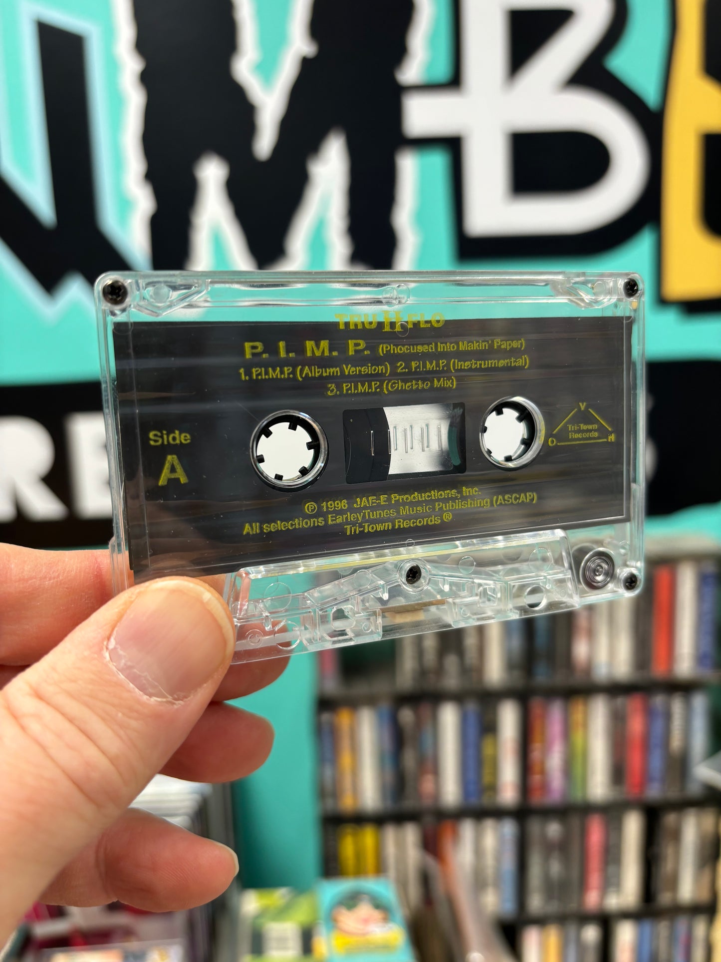 Tru II Flo: P.I.M.P. , C-cassette single, 1st pressing, US 1996