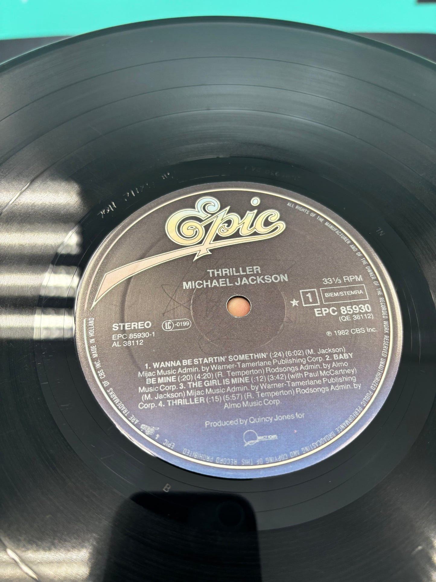 Michael Jackson: Thriller, LP, gatefold, Epic, Europe 1982