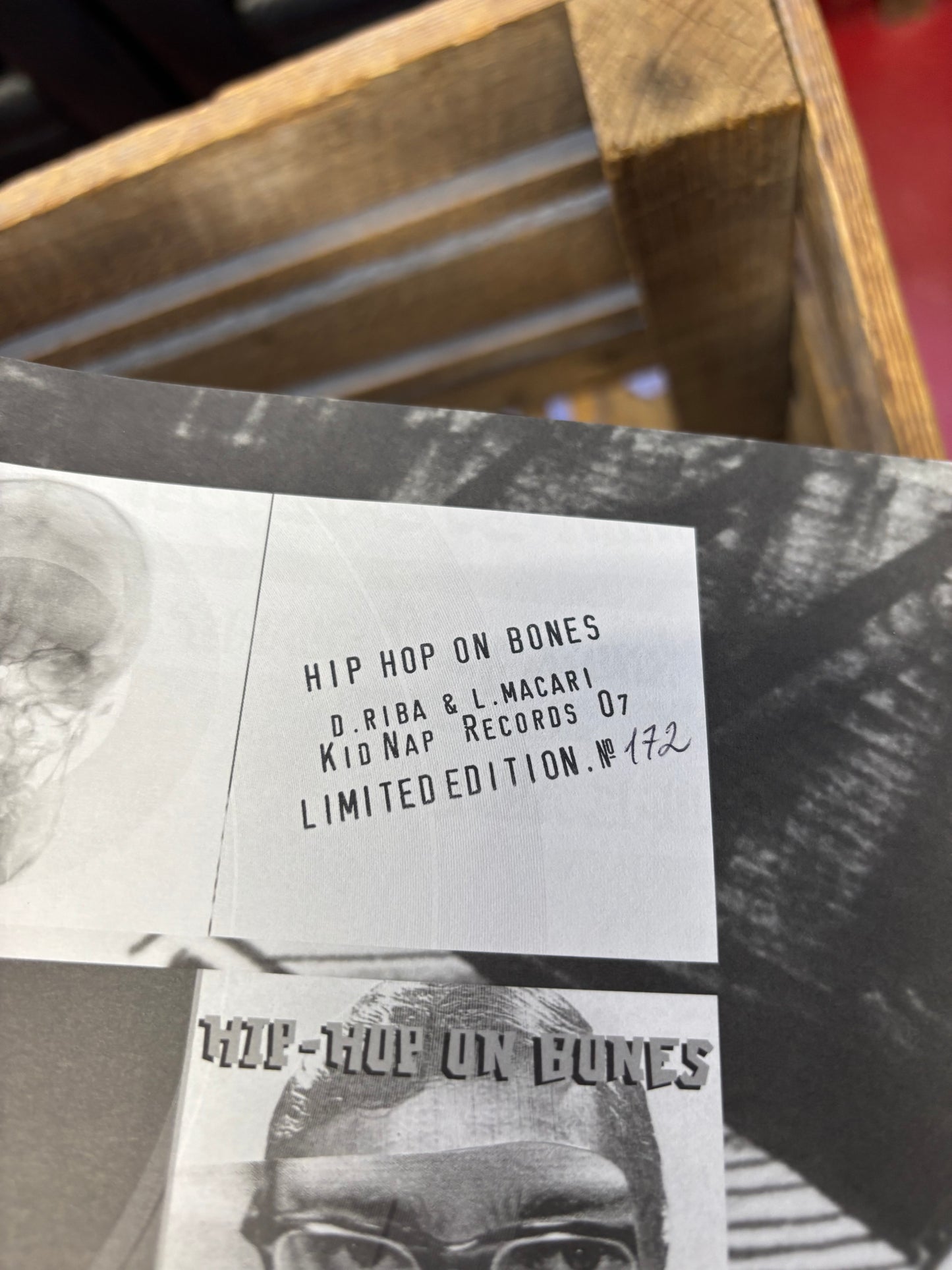 D. Riba & Lucia Macari: Hip-Hop Bones Vol. 1, 10inch, Only pressing, Gatefold, Limited Edition, Numbered, KidNap Records, Netherlands 2005