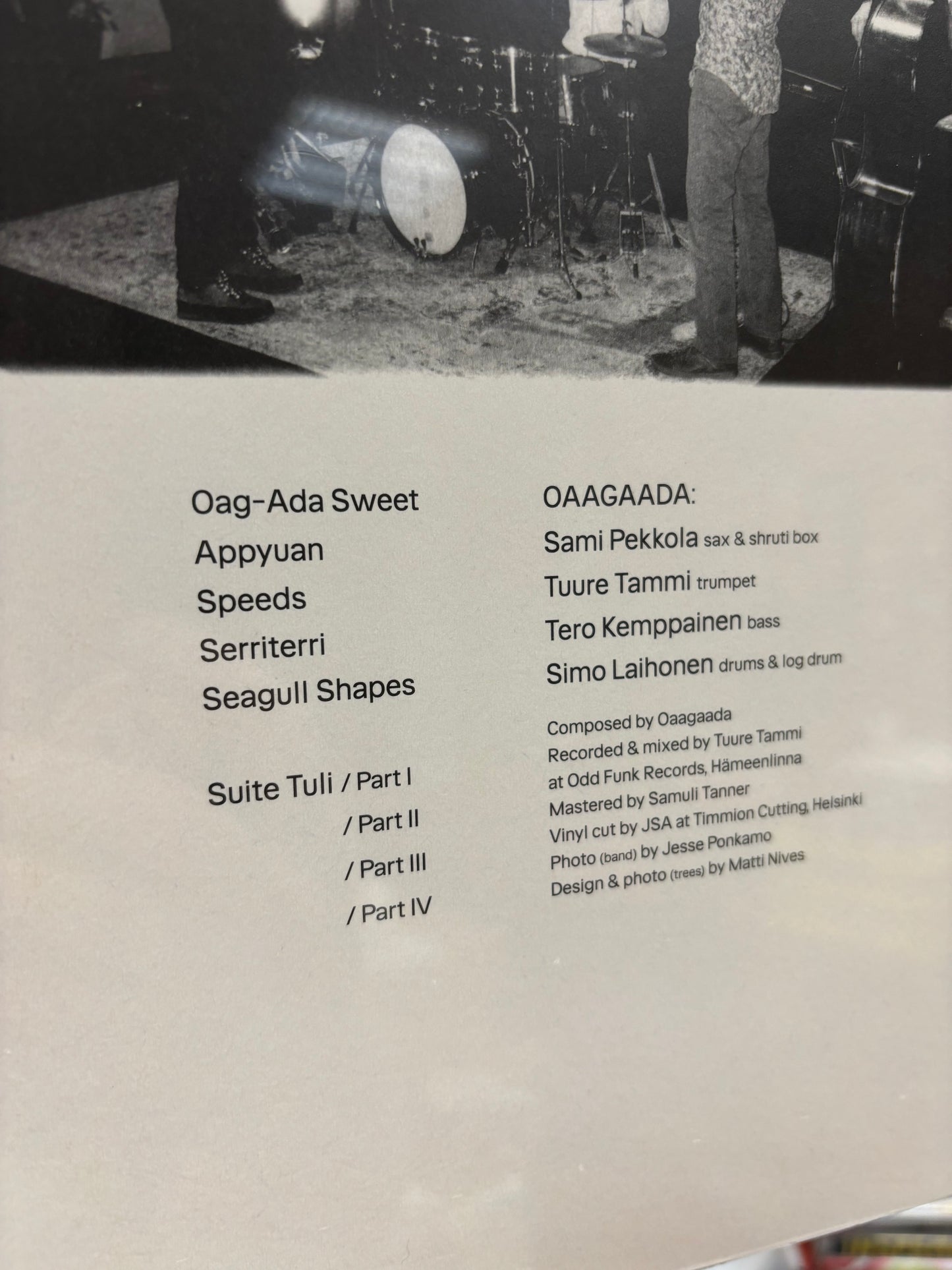 Oaagaada: Music Of Oaagaada, LP, We Jazz Records, Finland 2024