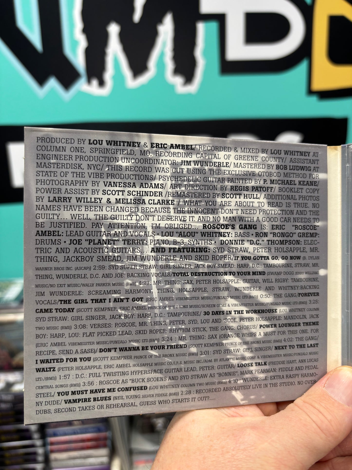 Eric Ambel: Roscoe’s Gang, CD, reissue, Digipak, Lakeside Lounge Records, USA & Canada 2004