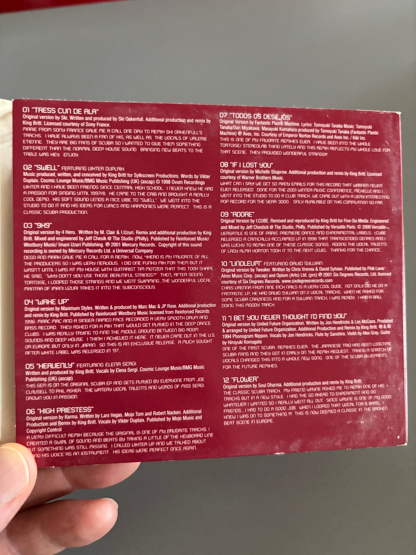 King Britt presents: Scuba - Hidden Treasures, CD, Only official CD pressing, OM Records, US 2002