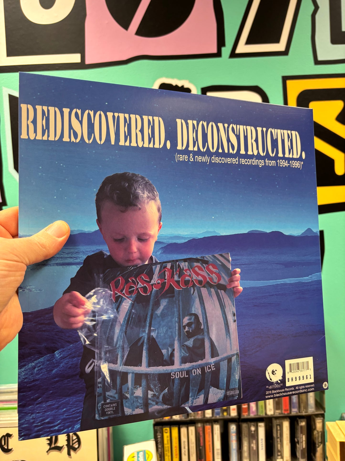 Ras Kass: Soul On Ice - Revisited, 20th Anniversary Edition, 2LP, gatefold, blue/white splatter, CD, Inlay, Limited Edition, Blackhouse Records, US 2016