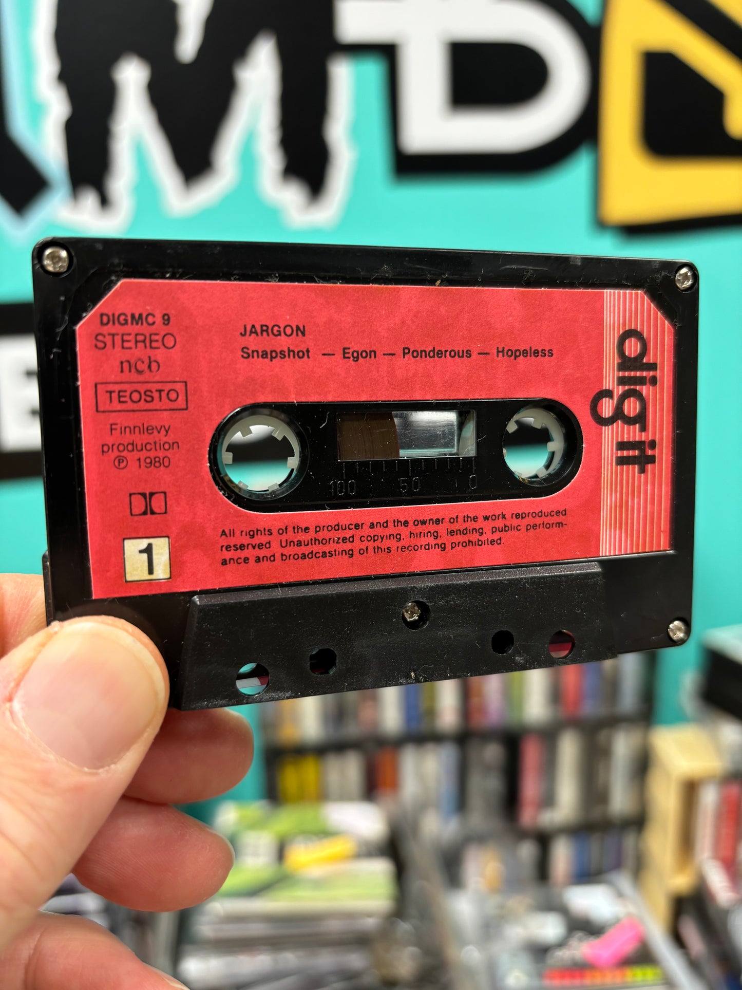 Jargon: Jargon, Only cassette pressing, Finland 1980