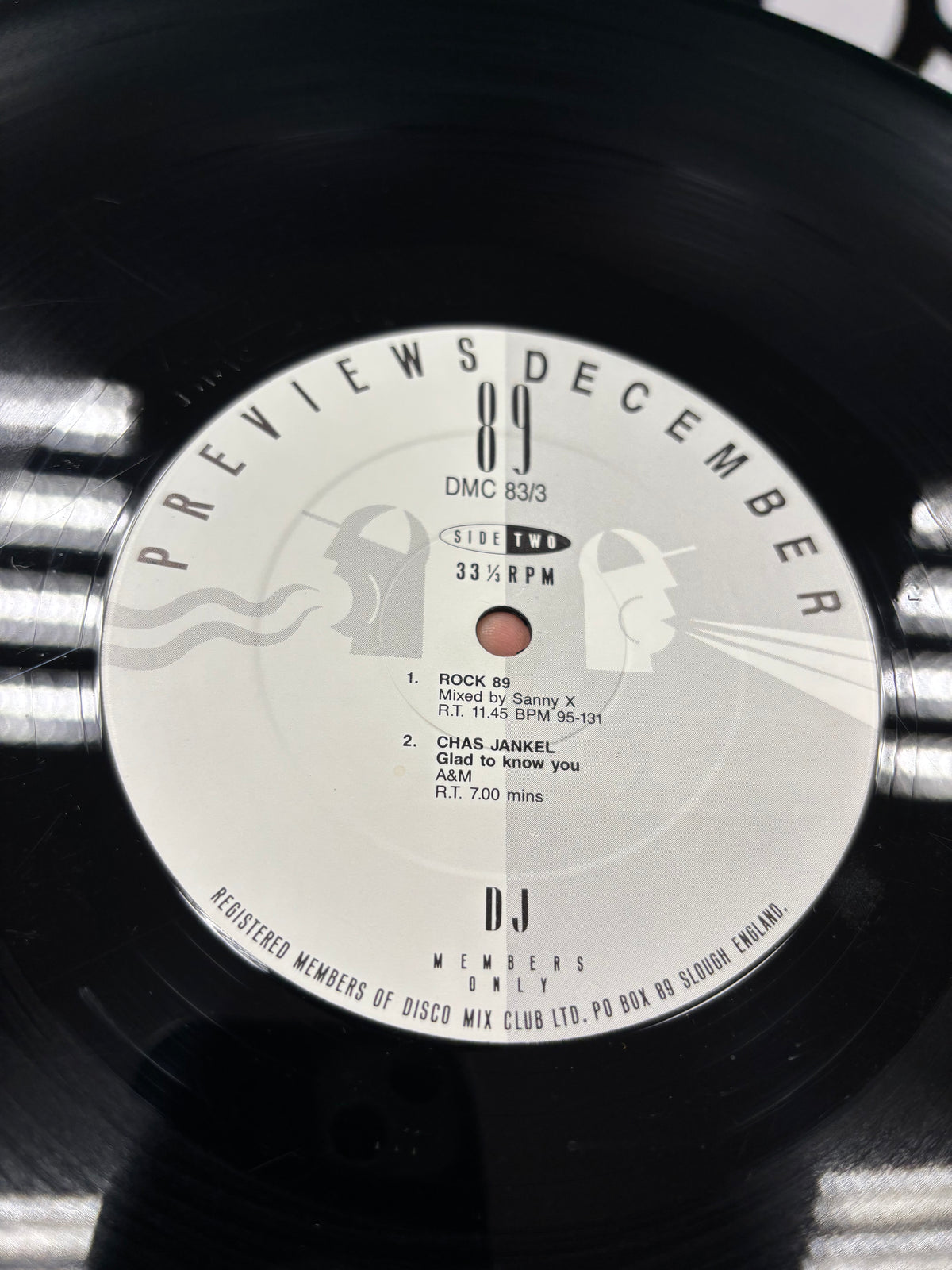 DMC - December 89 - Previews, 12inch, Only pressing, DMC, UK 1989