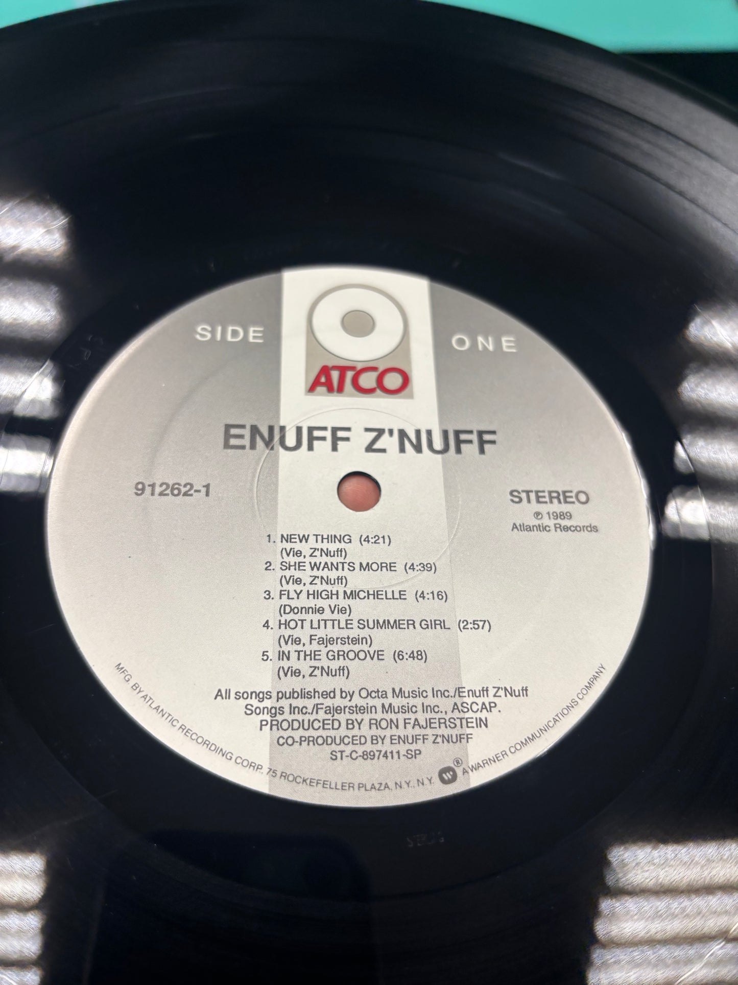 Enuff Z’nuff: Enuff Z’nuff, LP, 1st pressing, Specialty Pressing, ATCO Records, US 1989