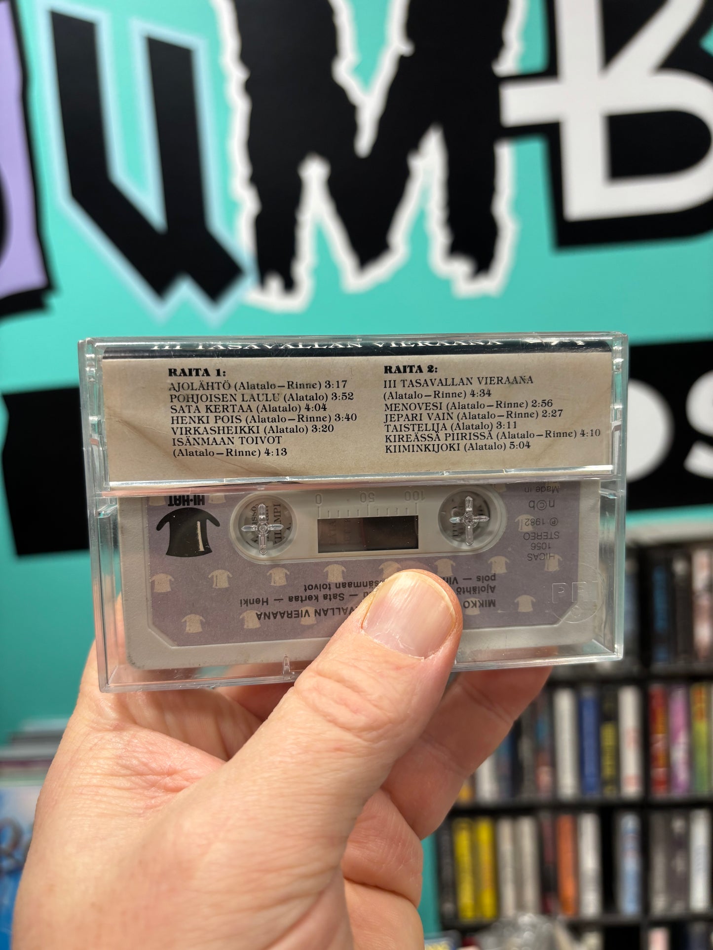 Mikko Alatalo: III Tasavallan vieraana, cassette, Only pressing cassette pressing, Hi-Hat, Finland 1982