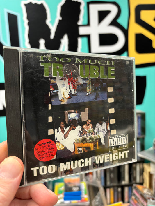 Too Much Trouble: Too Much Weight, CD, 1st pressing, promo, Rap-A-Lot Records, Triple Beam Records, Geto Life Associated Labels, US 1997