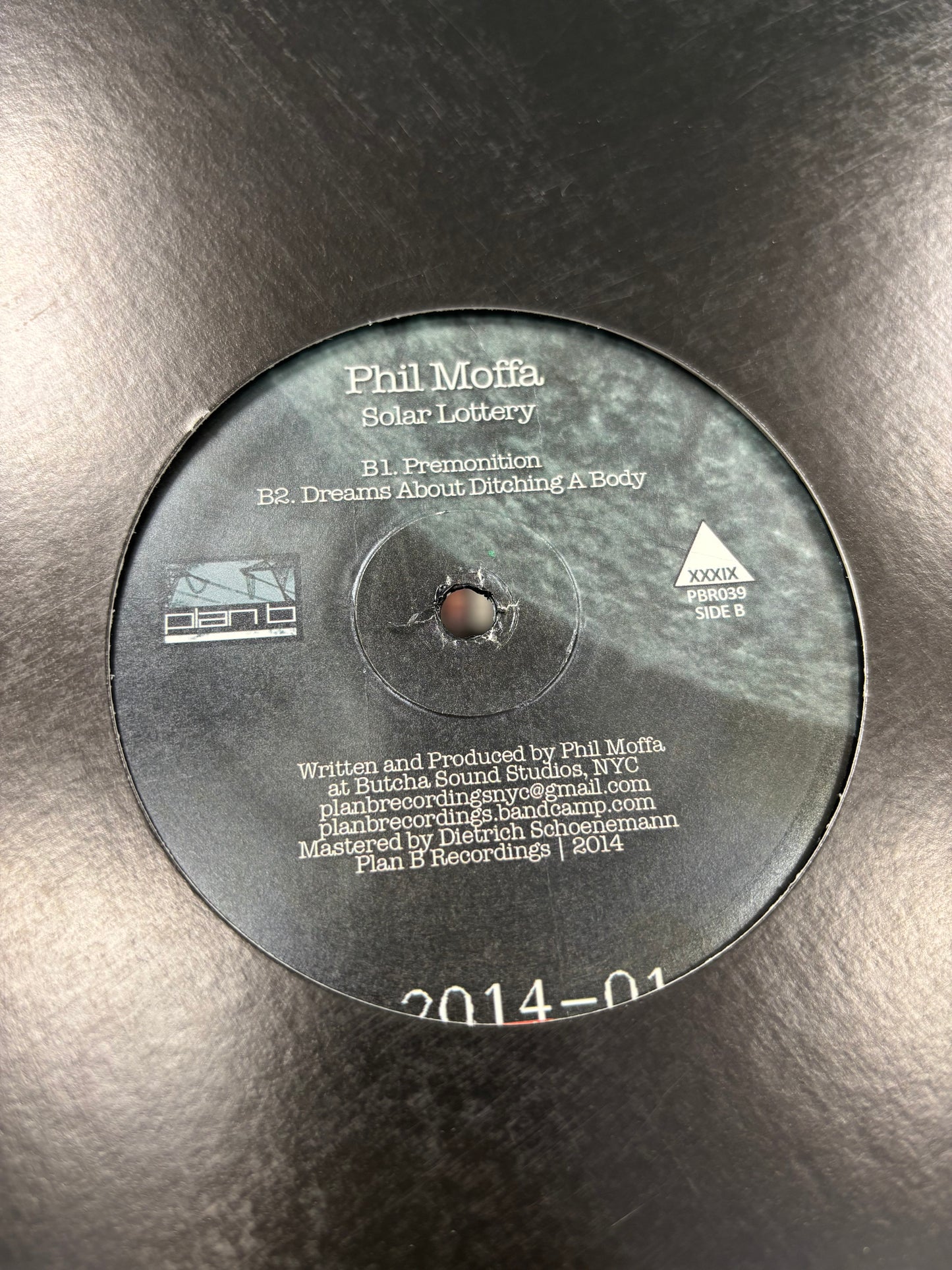 Phil Moffa: Solar Lottery, 12inch, Only pressing, Plan B Recordings, US 2014