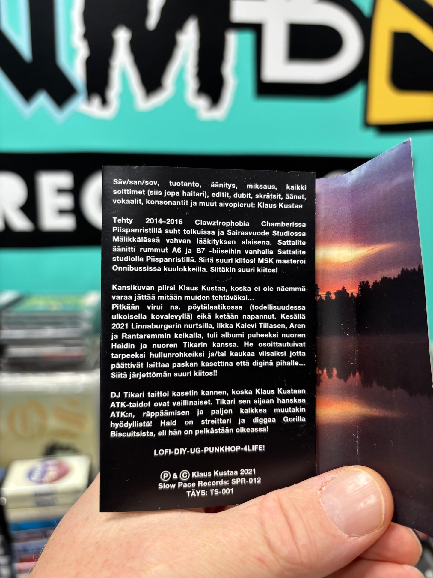 Klaus Kustaa: Et tiedä mihin ryhdyit, C-cassette, Only pressing, Limited Edition, Slow Pace Records, Finland 2022