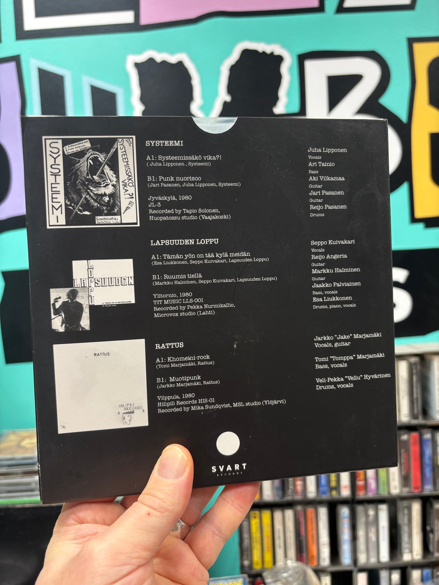 Punk Elää Vol. 2 - Systeemissäkö Vika?! (Finnish Private Press Punk 1980), 3x7inch, Insert, Box Set, reissue, Limited Edition, compilation, Only box set pressing, Svart Records, Finland 2020