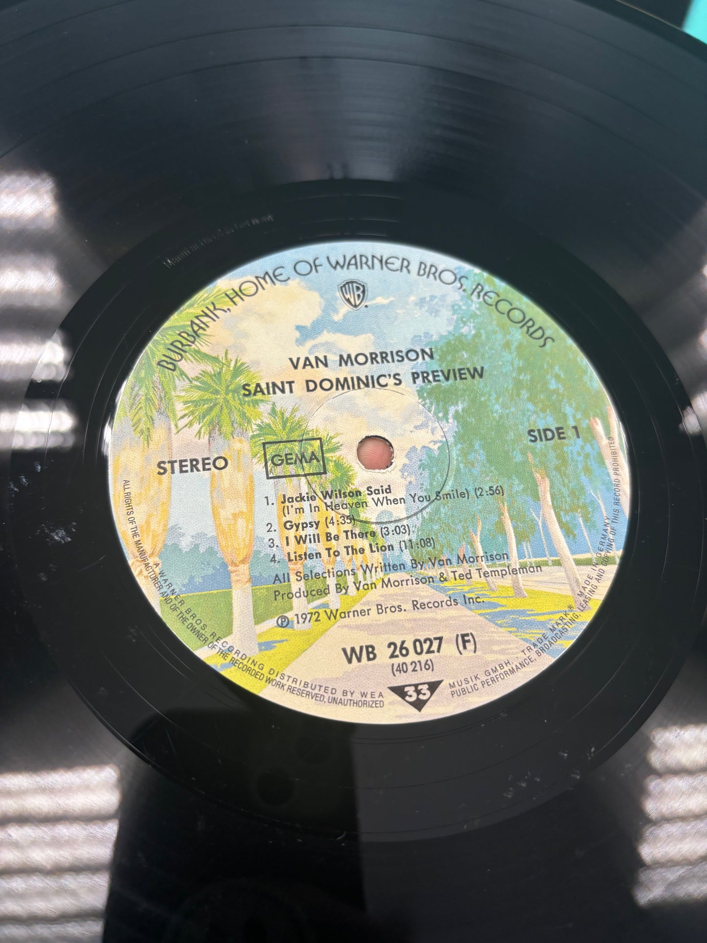 Van Morrison: Saint Dominic’s Prewiev, LP, reissue, Warner Bros. Records, Germany 1974