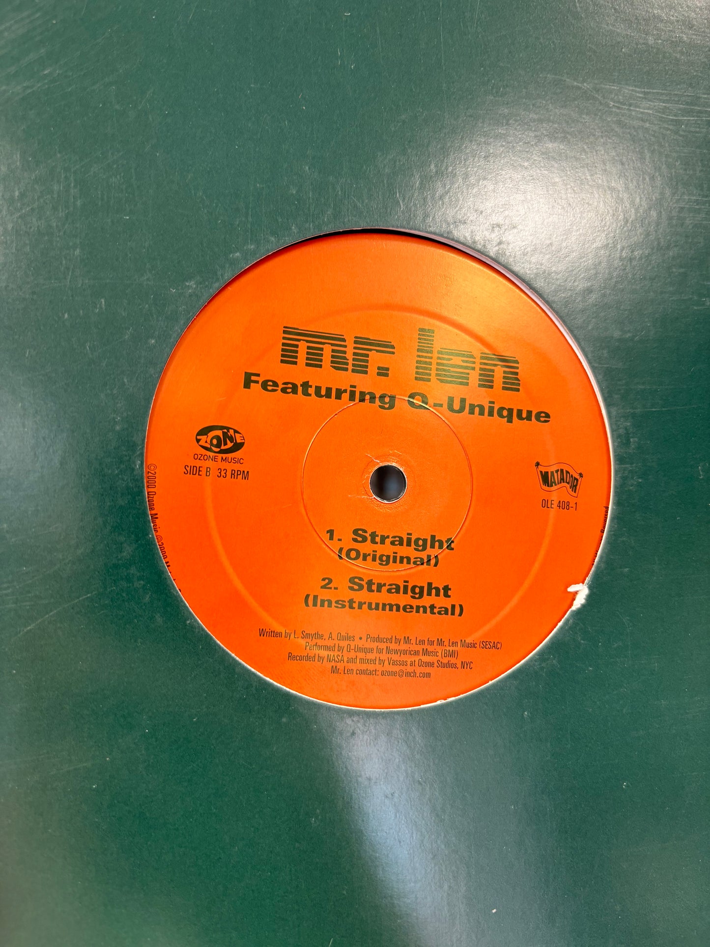 Mr. Len: What The F…?/Straight, 12inch, Only official pressing, Matador, US 2000