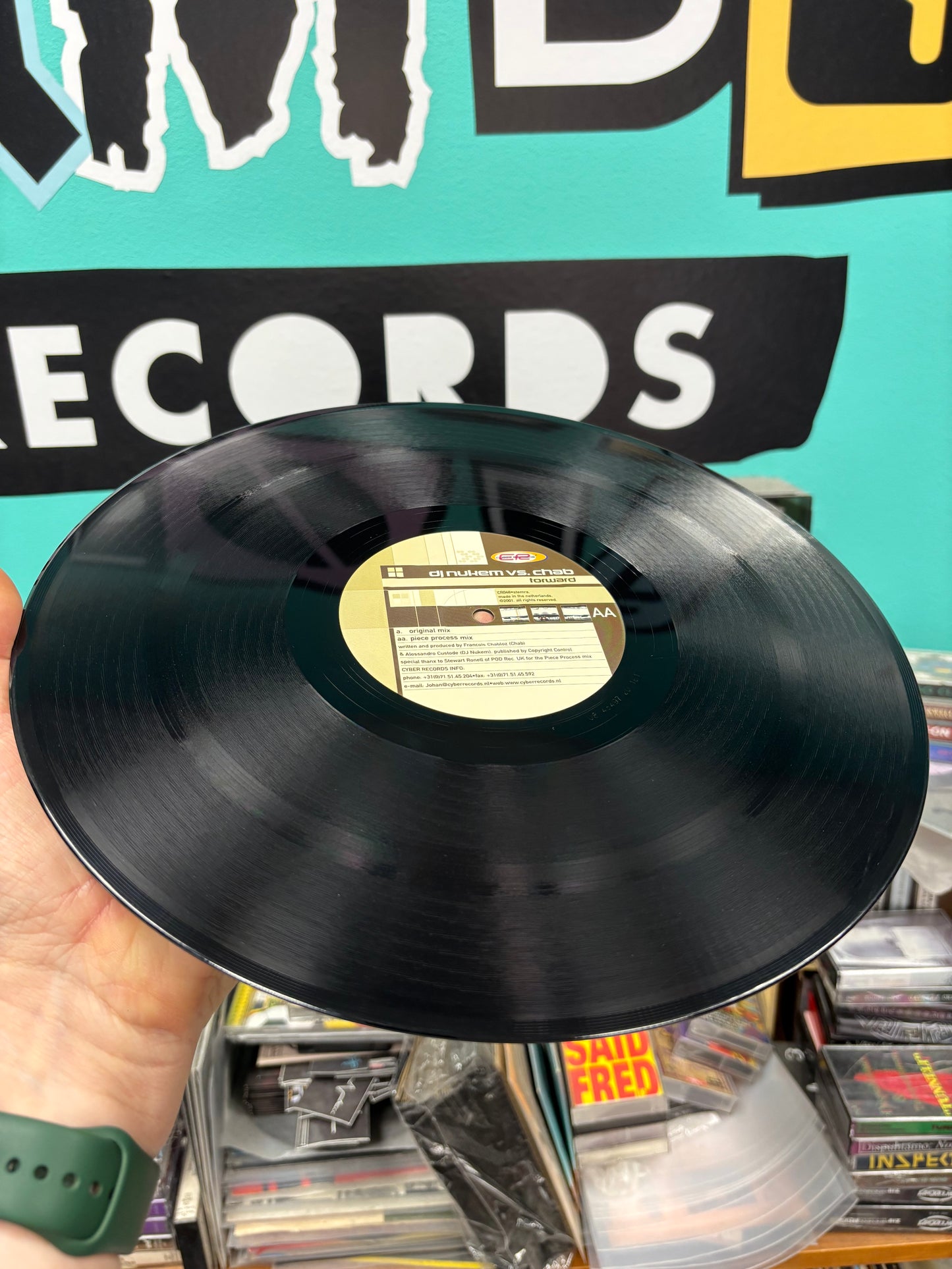 DJ Nukem VS. Chab: Forward, 12inch, Only official pressing, Cyber Records, Netherlands 2001