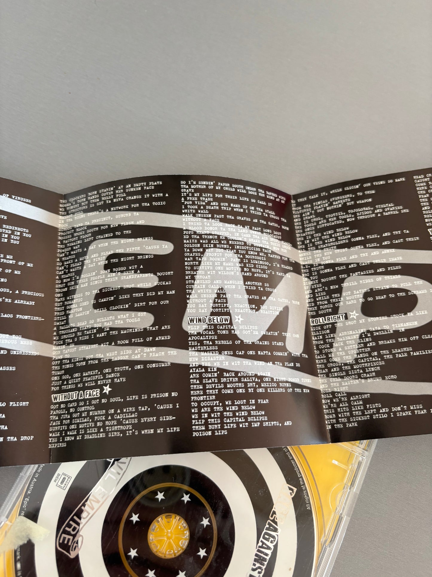 Rage Against The Machine: Evil Empire, CD, reissue, Epic, Europe 1996