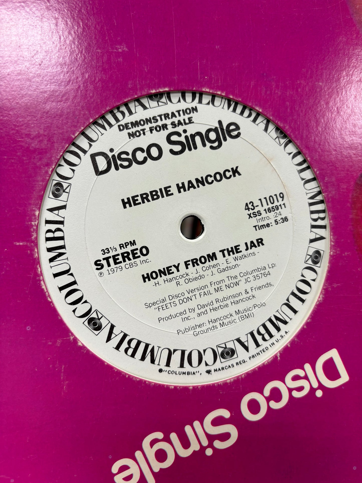 Herbie Hancock: Tell Everybody/Honey From The Jar, 12inch, Promo, Columbia, US 1979