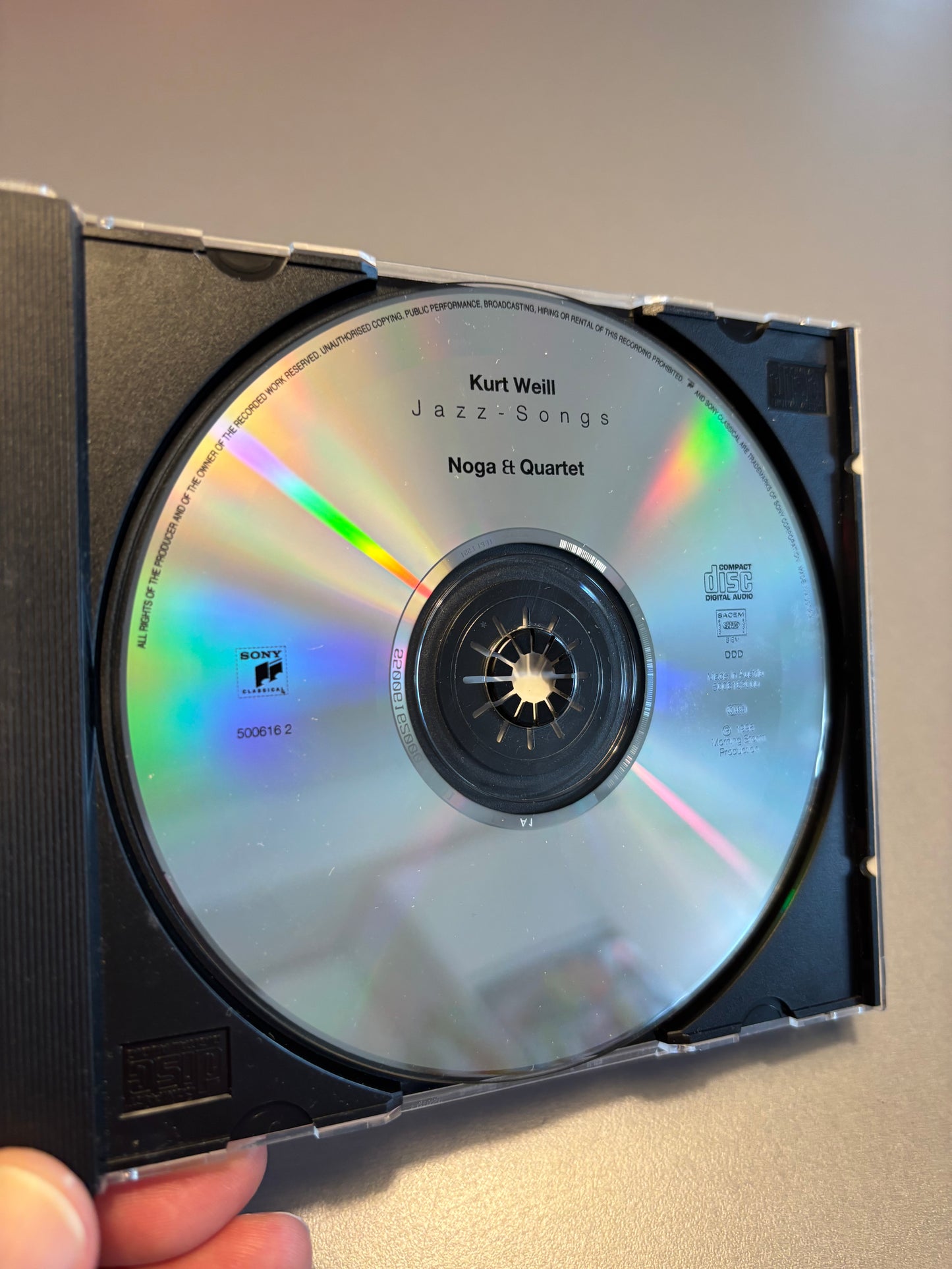 Noga & Quartet: Kurt Weill - Jazz Songs, CD, Sony Classsical, France 2001