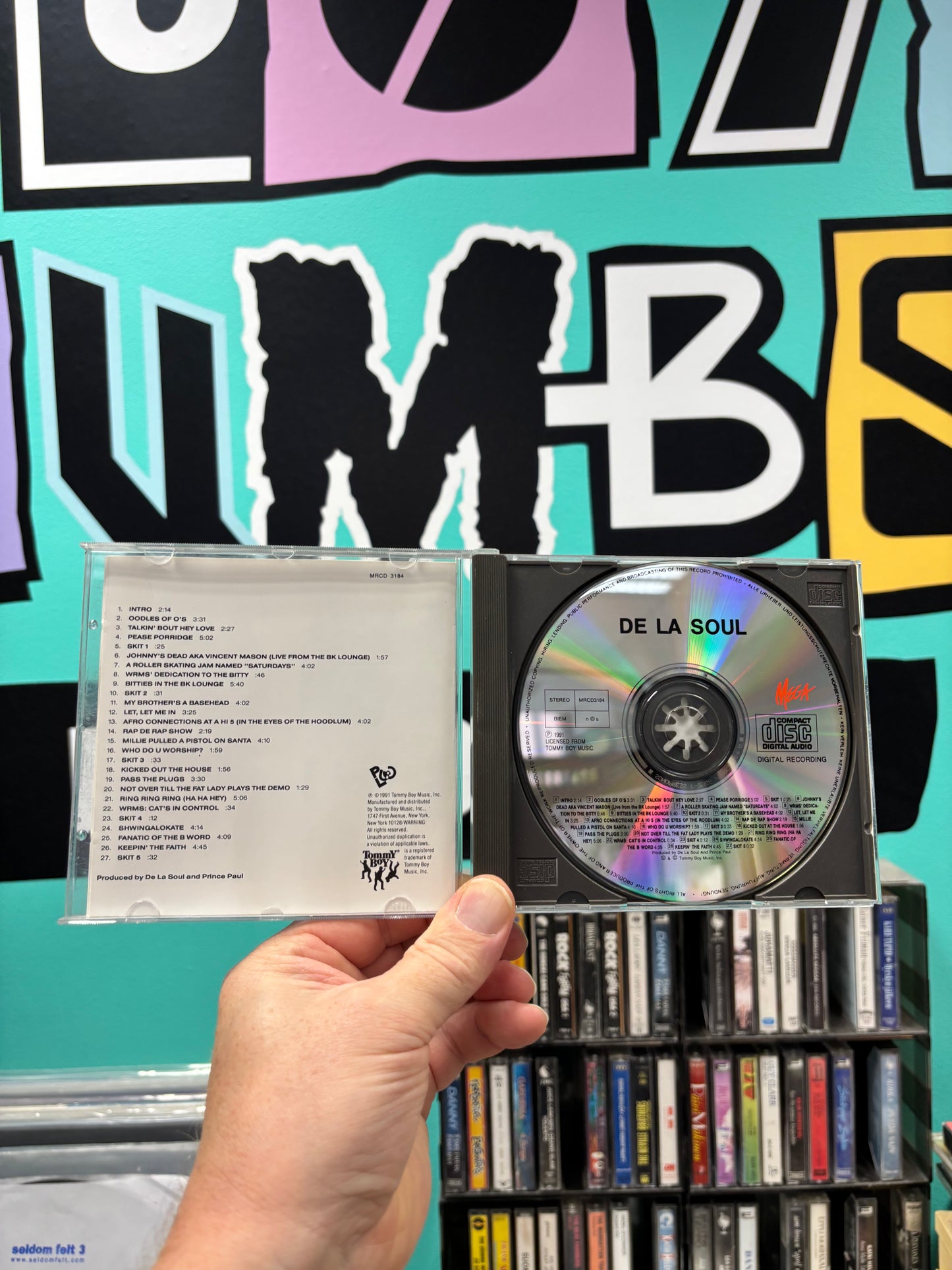 De La Soul: De La Soul Is Dead, CD, Mega Records, Tommy Boy, Scandinavia 1991
