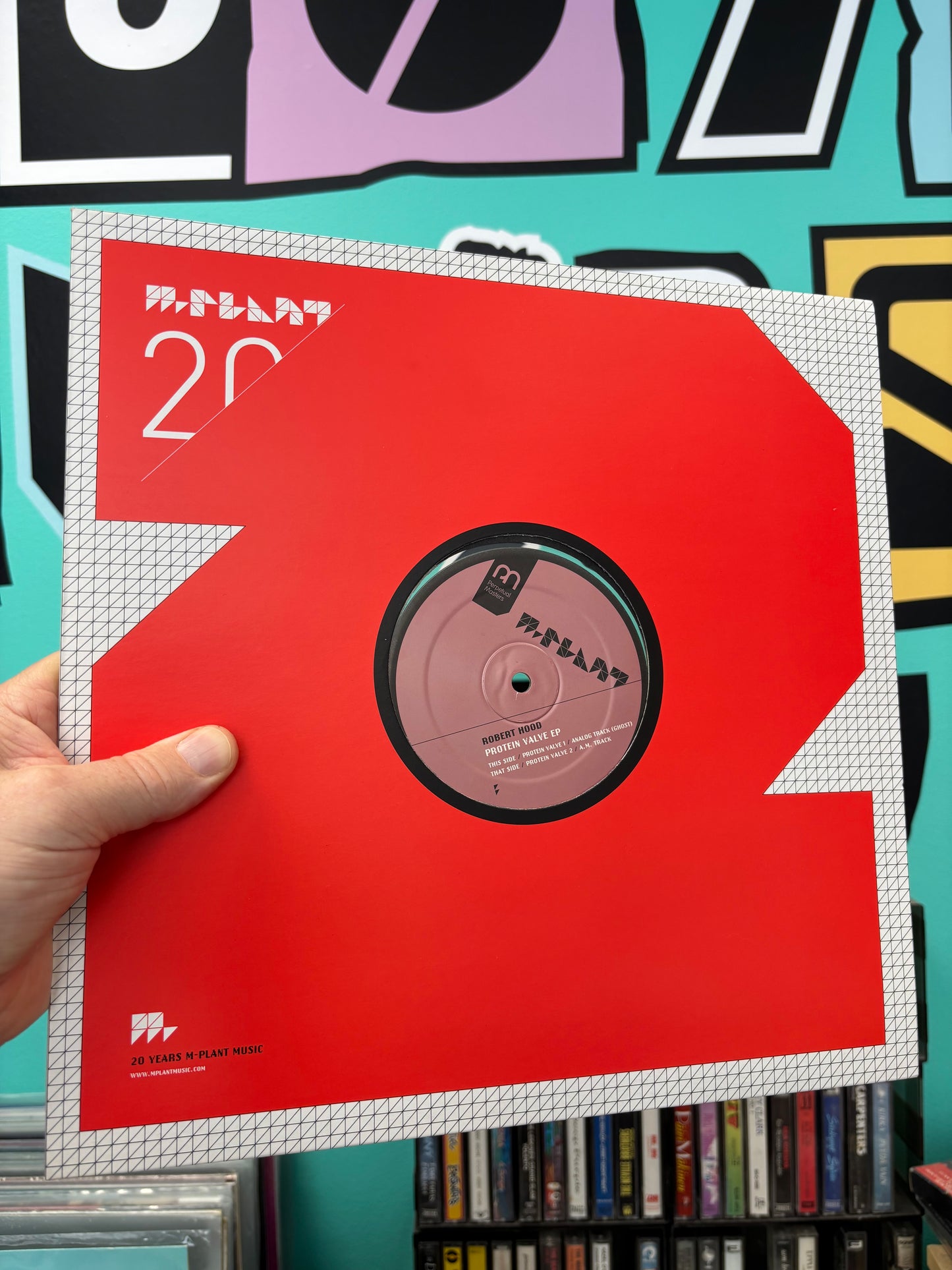 Robert Hood: Protein Valve EP, 12inch, reissue, remastered, Clear, M-Plant, US 2014