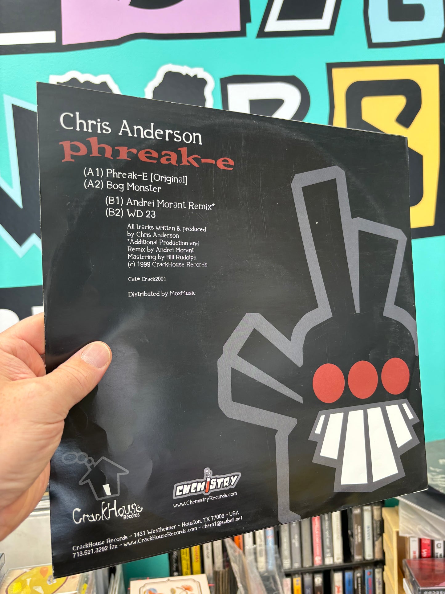 Chris Anderson: Phreak-E, 12inch, Only official pressing, Crack House Records, US 1999