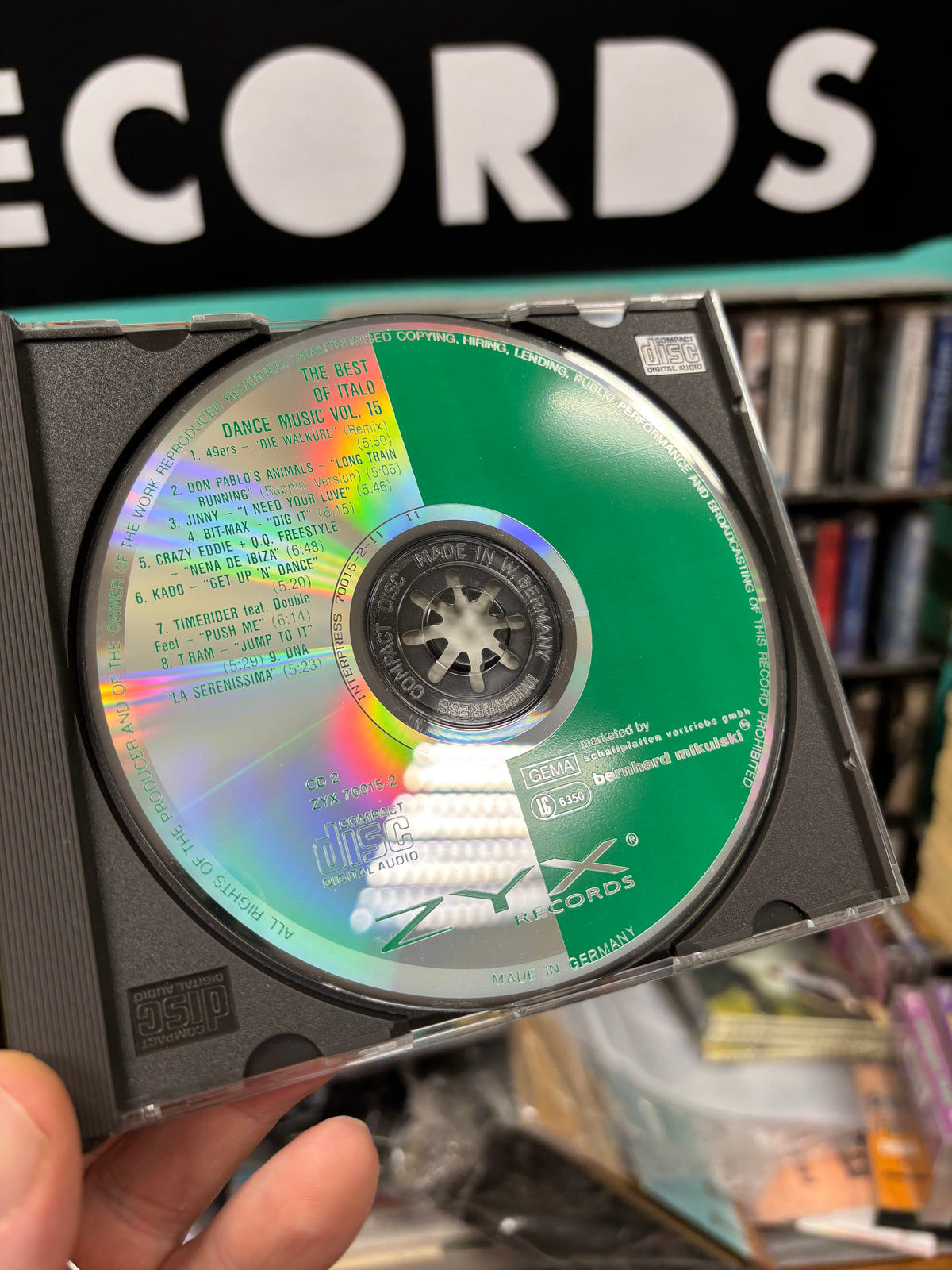 The Best Of Italo Dance Music Vol. 15, 2CD, 1st pressing, Only official CD pressing, compilation, ZYX Records, West-Germany 1990