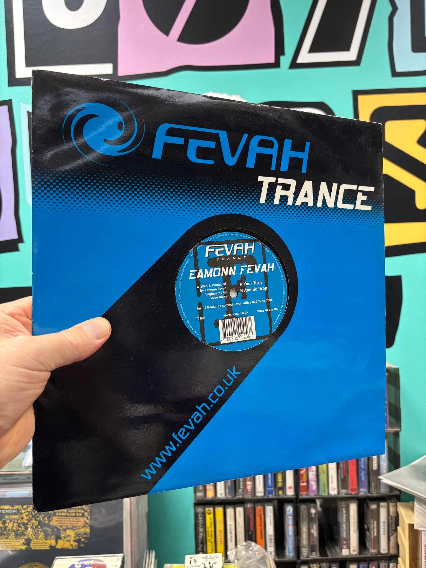 Eamonn Fevah: Your Turn/Atomic Drop, 12inch, Only official pressing, Fevah Trance Records, UK 2000