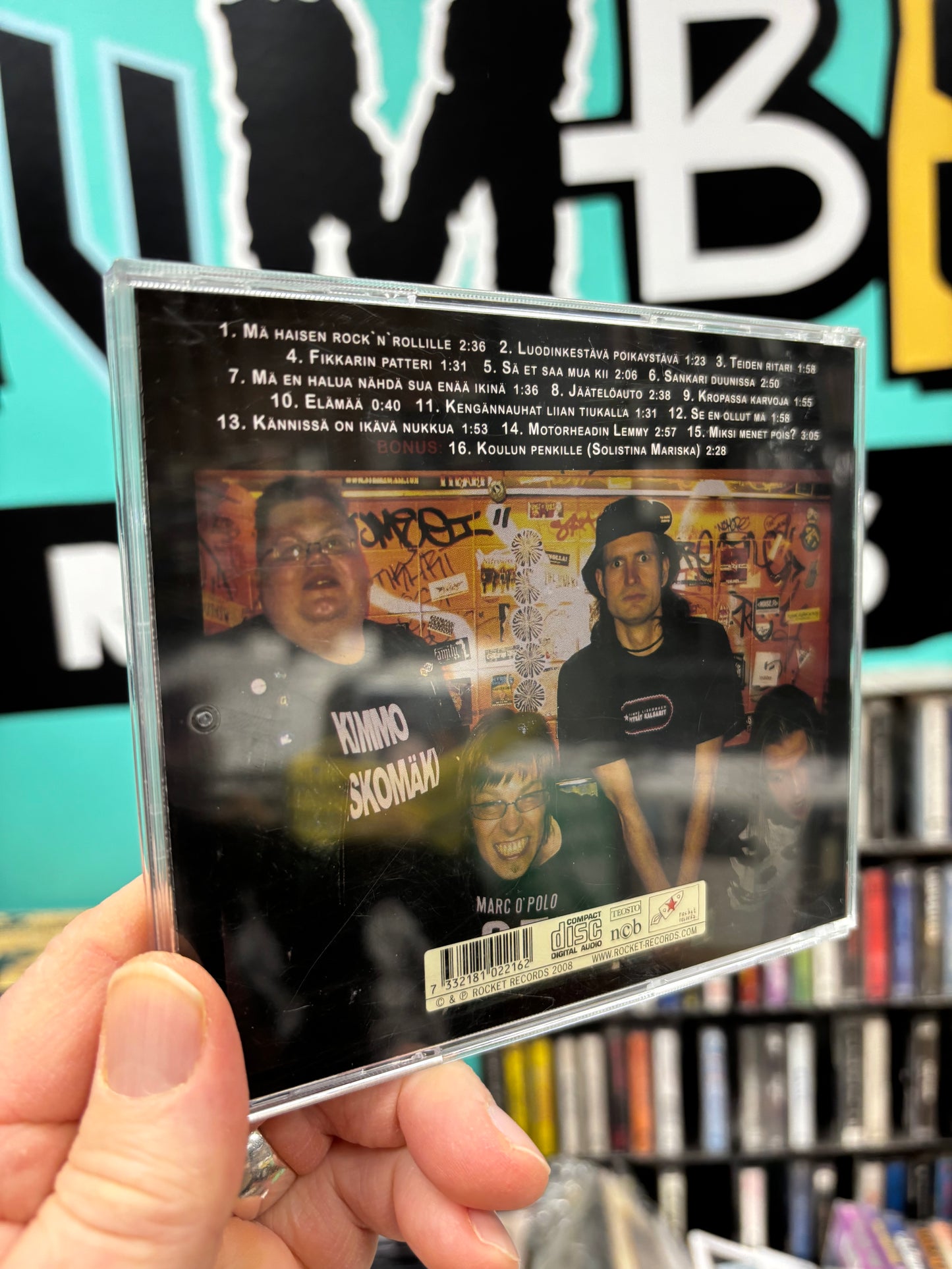 Kimmo Liskomäen Pitkät Kalsarit: Perustuu Tositapahtumiin, CD, Only pressing, Rocket Records, Finland 2008