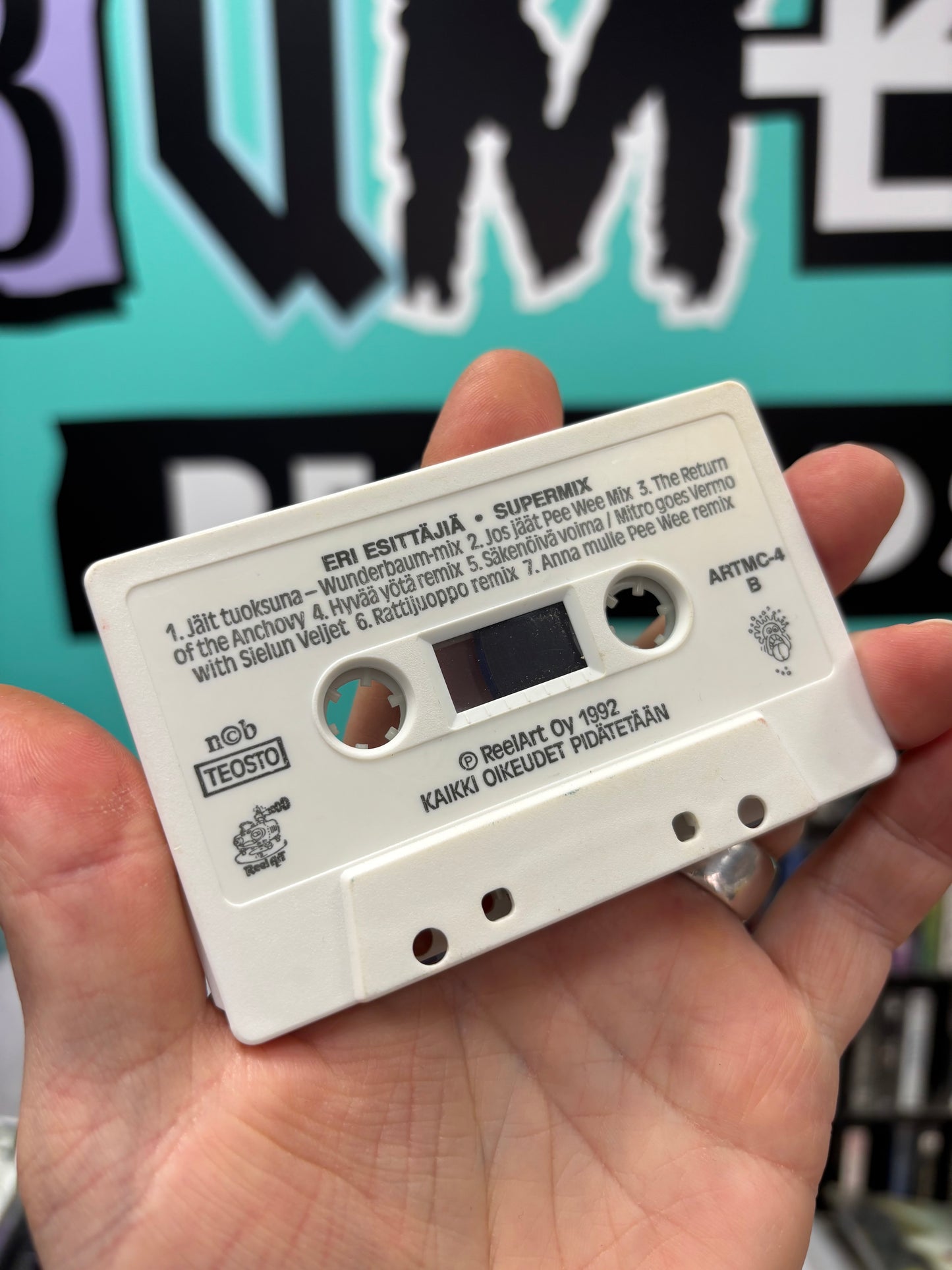 Supermix, cassette, Only cassette pressing, Reel Art, Finland 1992